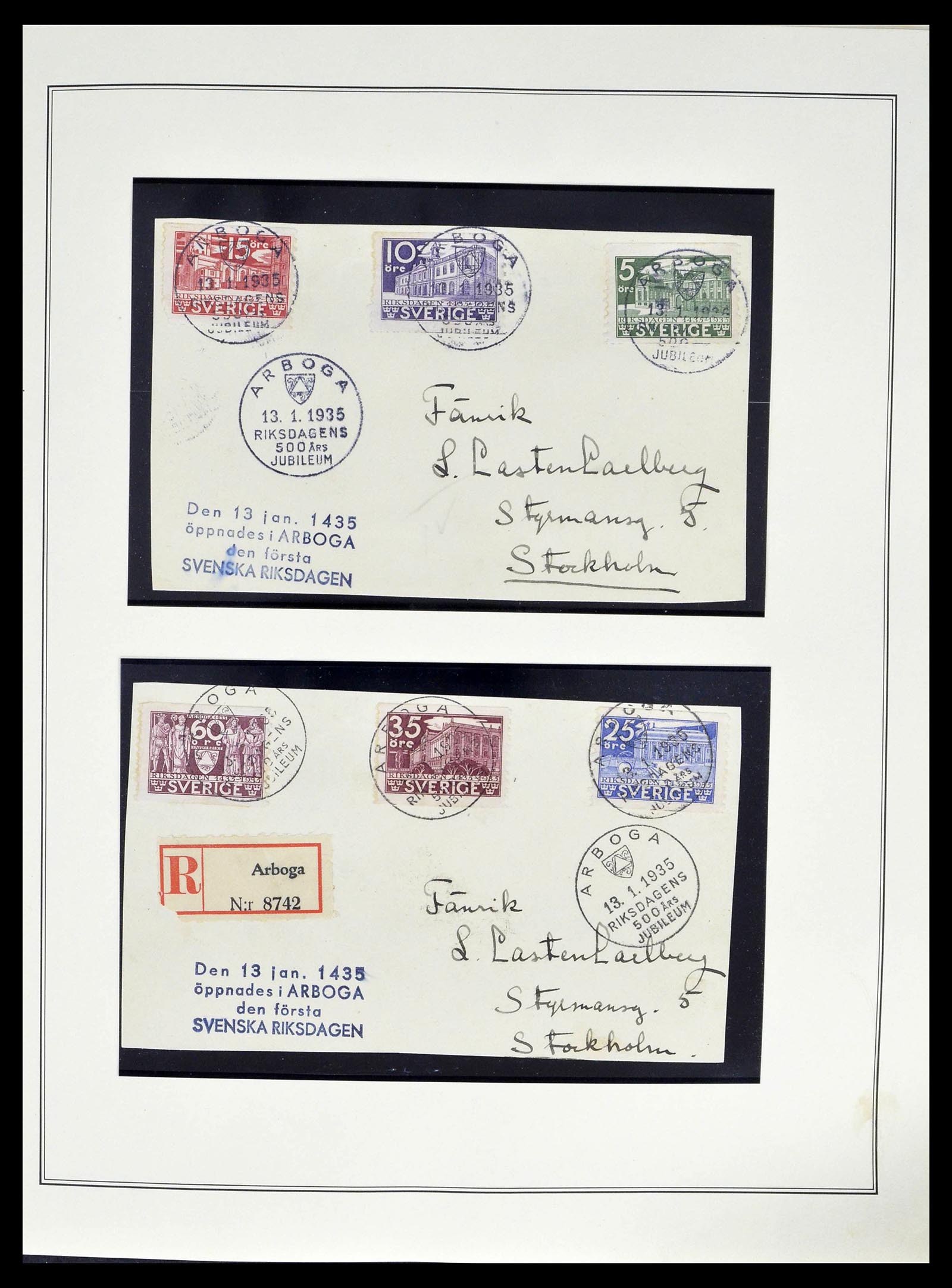39179 0019 - Postzegelverzameling 39179 Zweden 1855-1997.