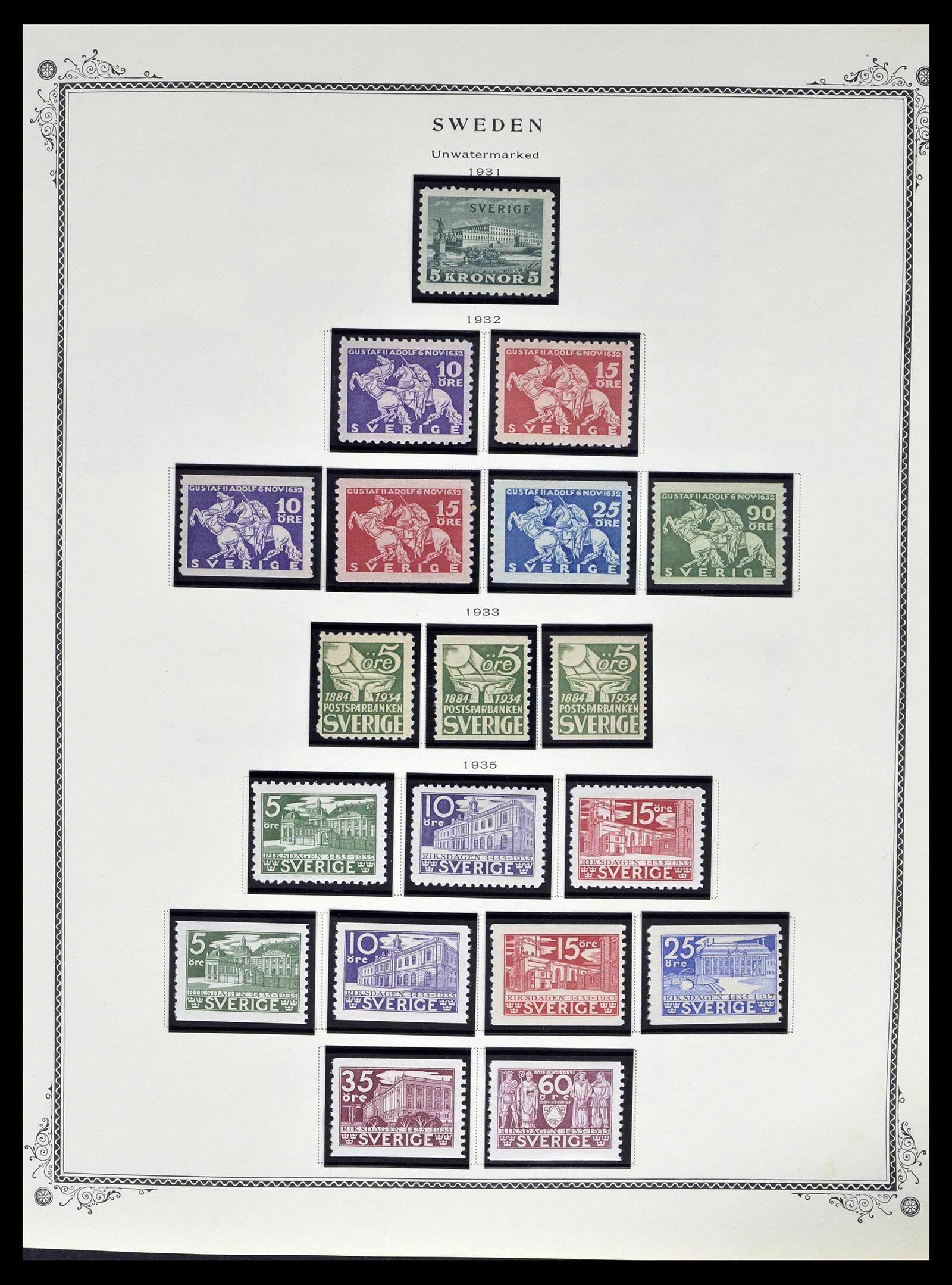 39179 0021 - Stamp collection 39179 Sweden 1855-1997.