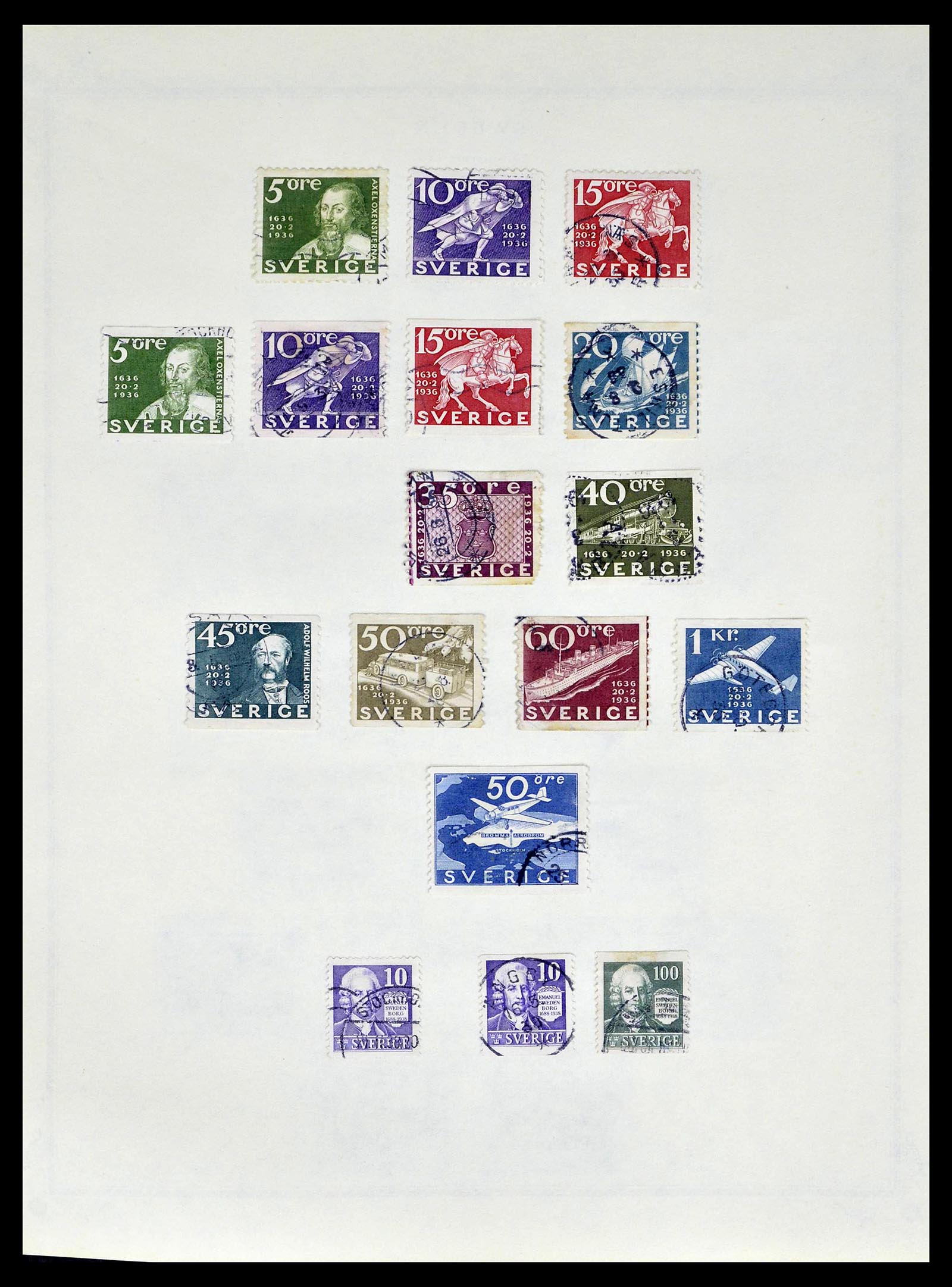39179 0022 - Postzegelverzameling 39179 Zweden 1855-1997.