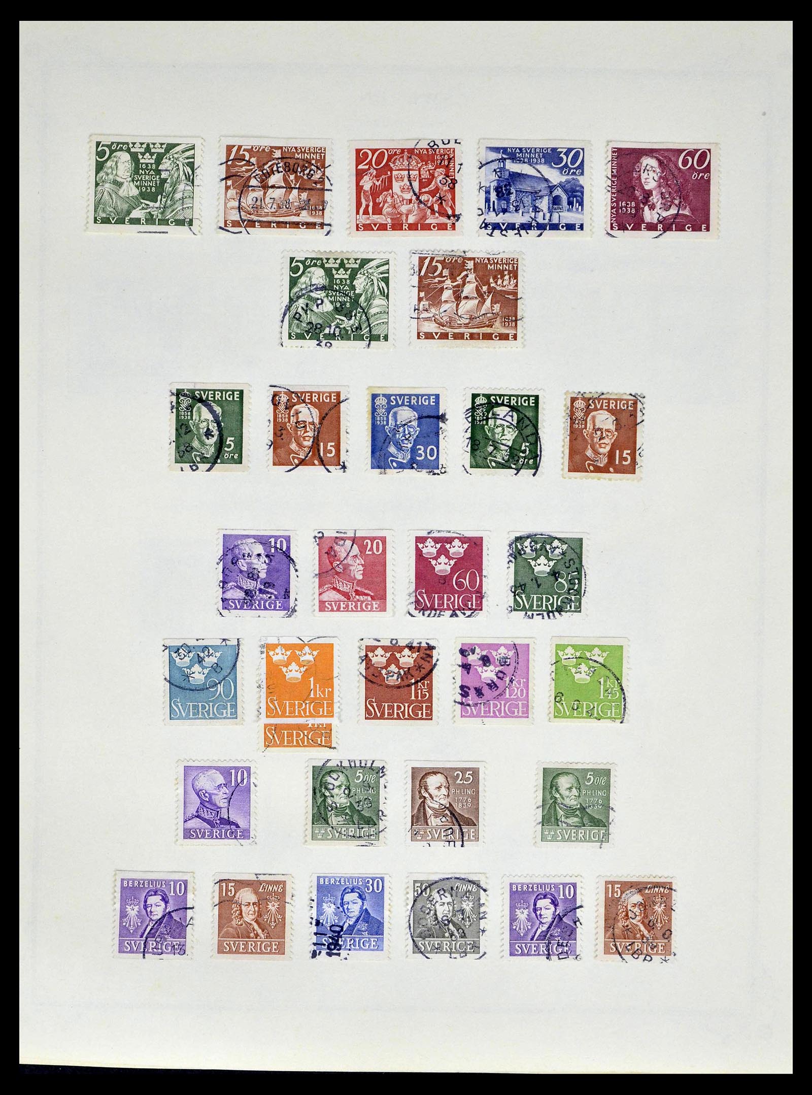 39179 0024 - Postzegelverzameling 39179 Zweden 1855-1997.