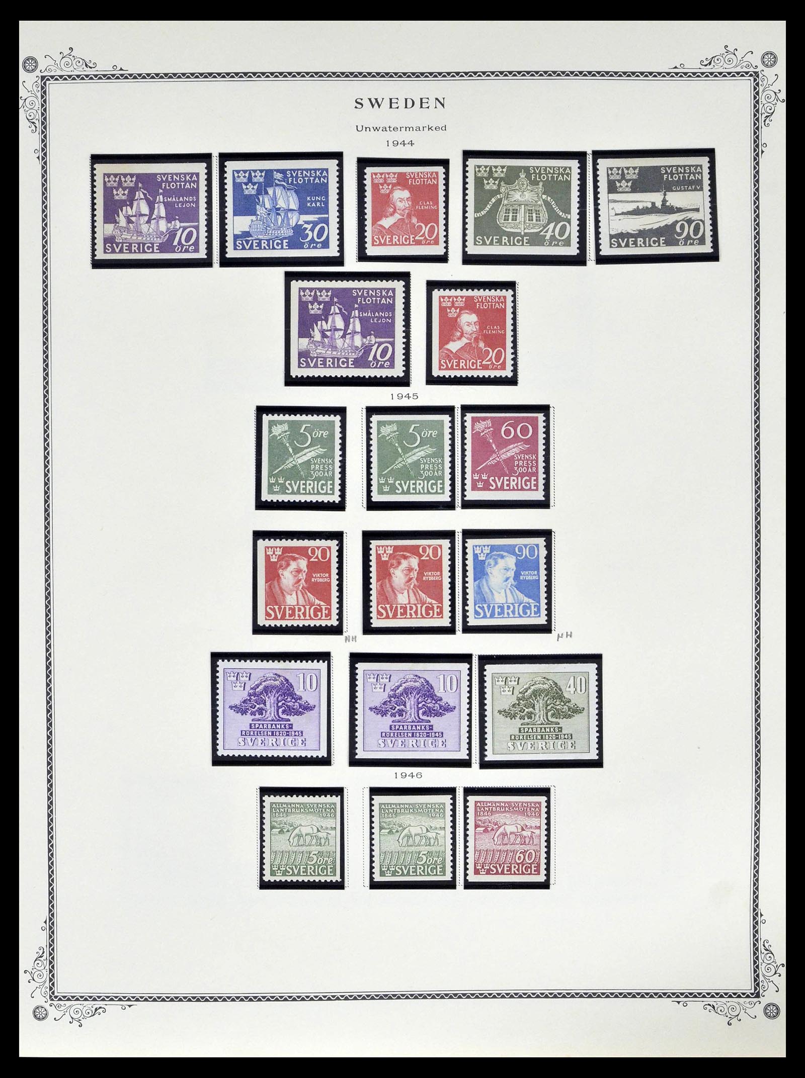39179 0033 - Postzegelverzameling 39179 Zweden 1855-1997.