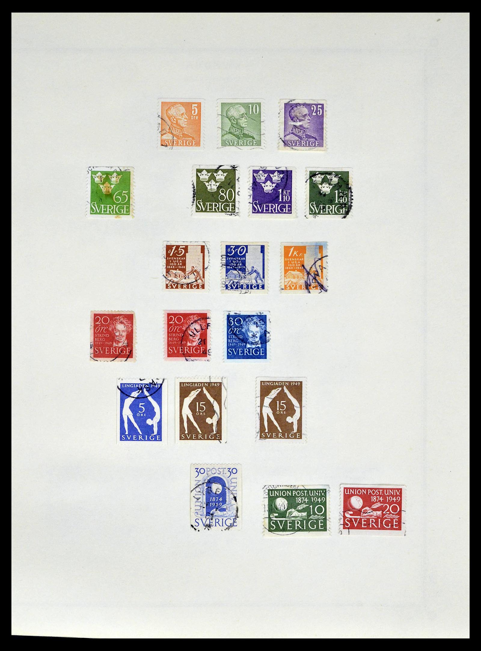 39179 0036 - Postzegelverzameling 39179 Zweden 1855-1997.