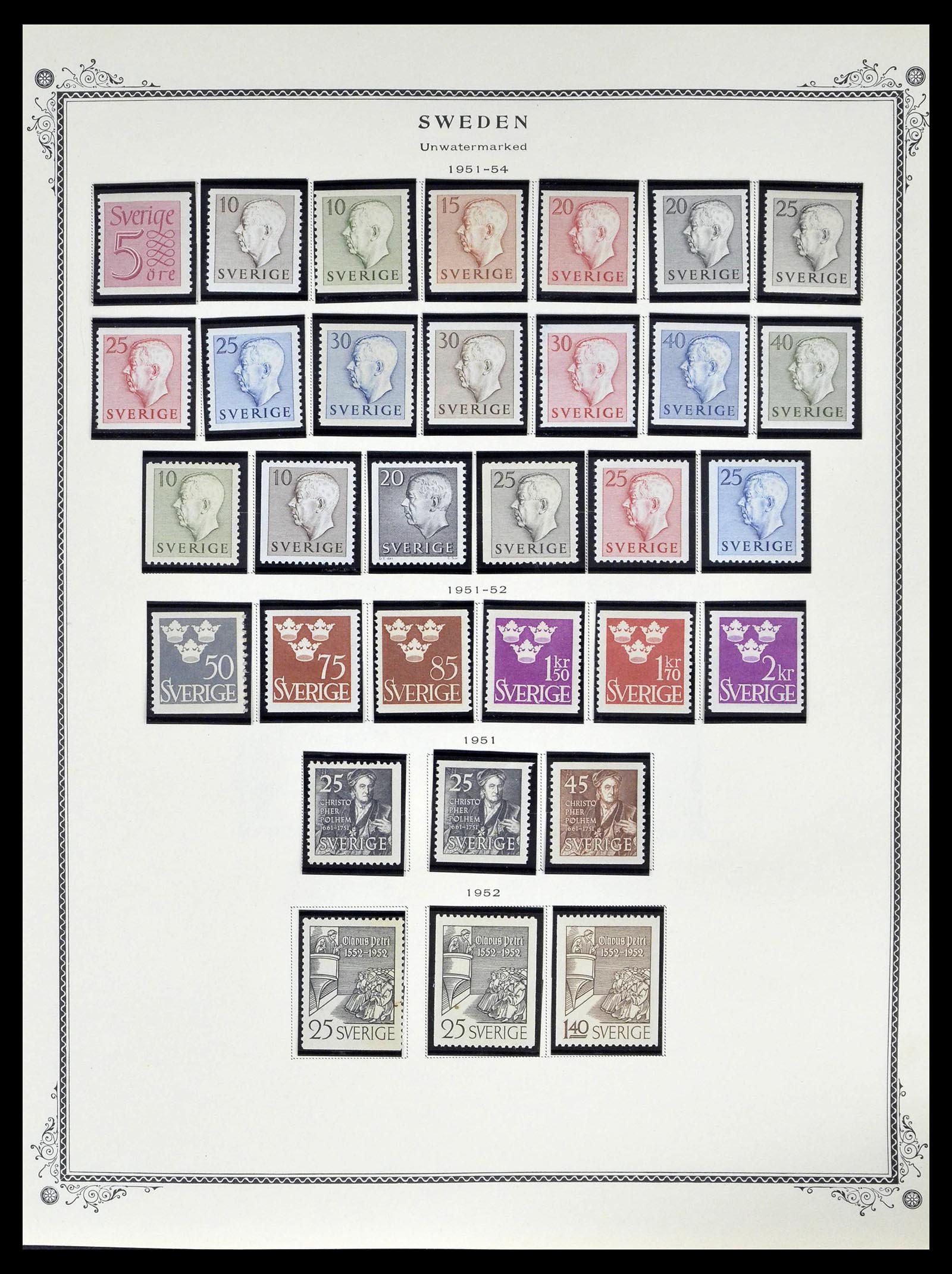 39179 0039 - Postzegelverzameling 39179 Zweden 1855-1997.