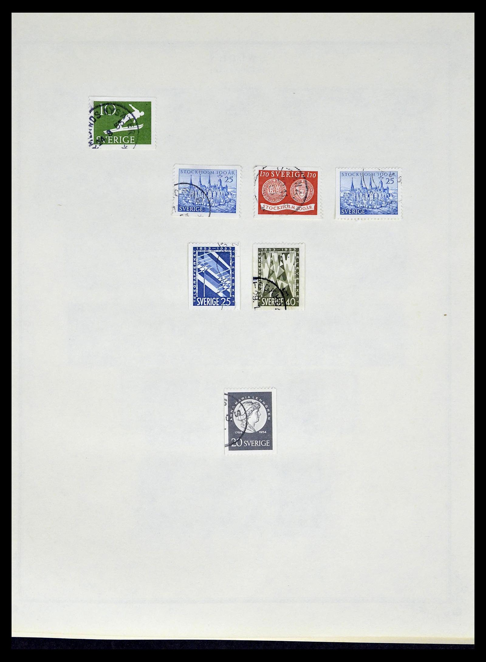 39179 0040 - Postzegelverzameling 39179 Zweden 1855-1997.