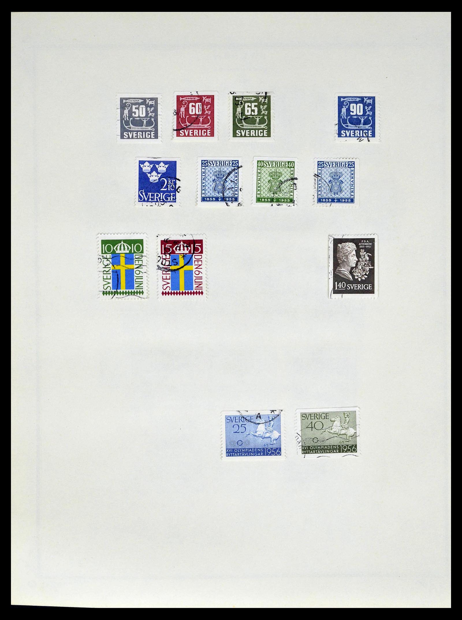 39179 0042 - Postzegelverzameling 39179 Zweden 1855-1997.