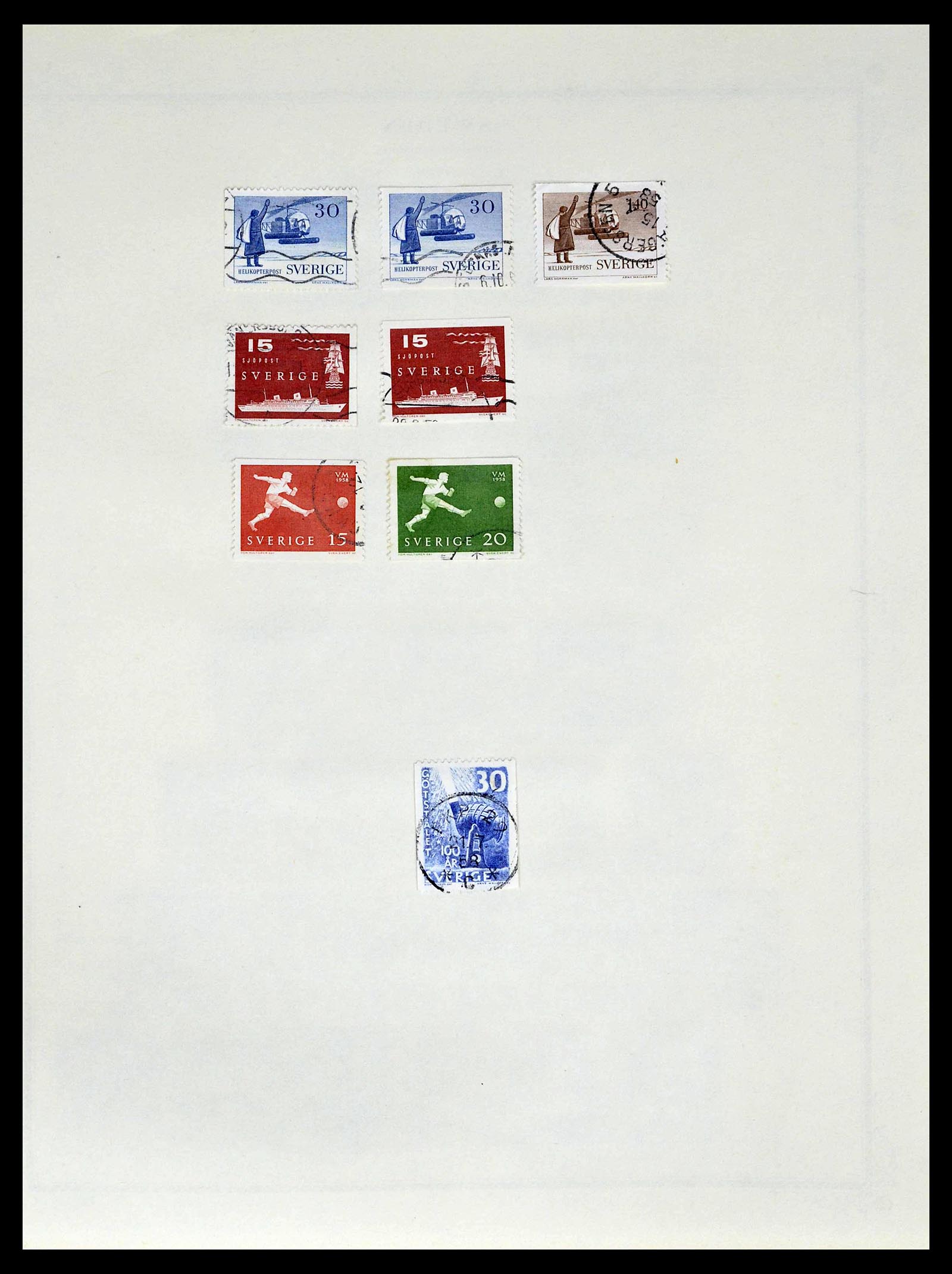 39179 0046 - Postzegelverzameling 39179 Zweden 1855-1997.