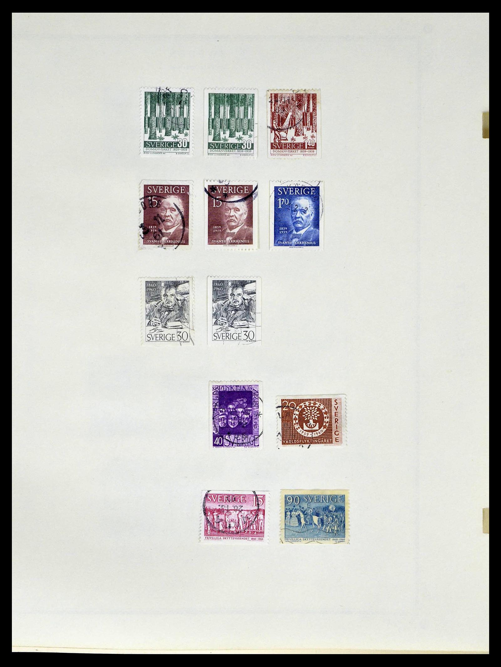 39179 0050 - Postzegelverzameling 39179 Zweden 1855-1997.
