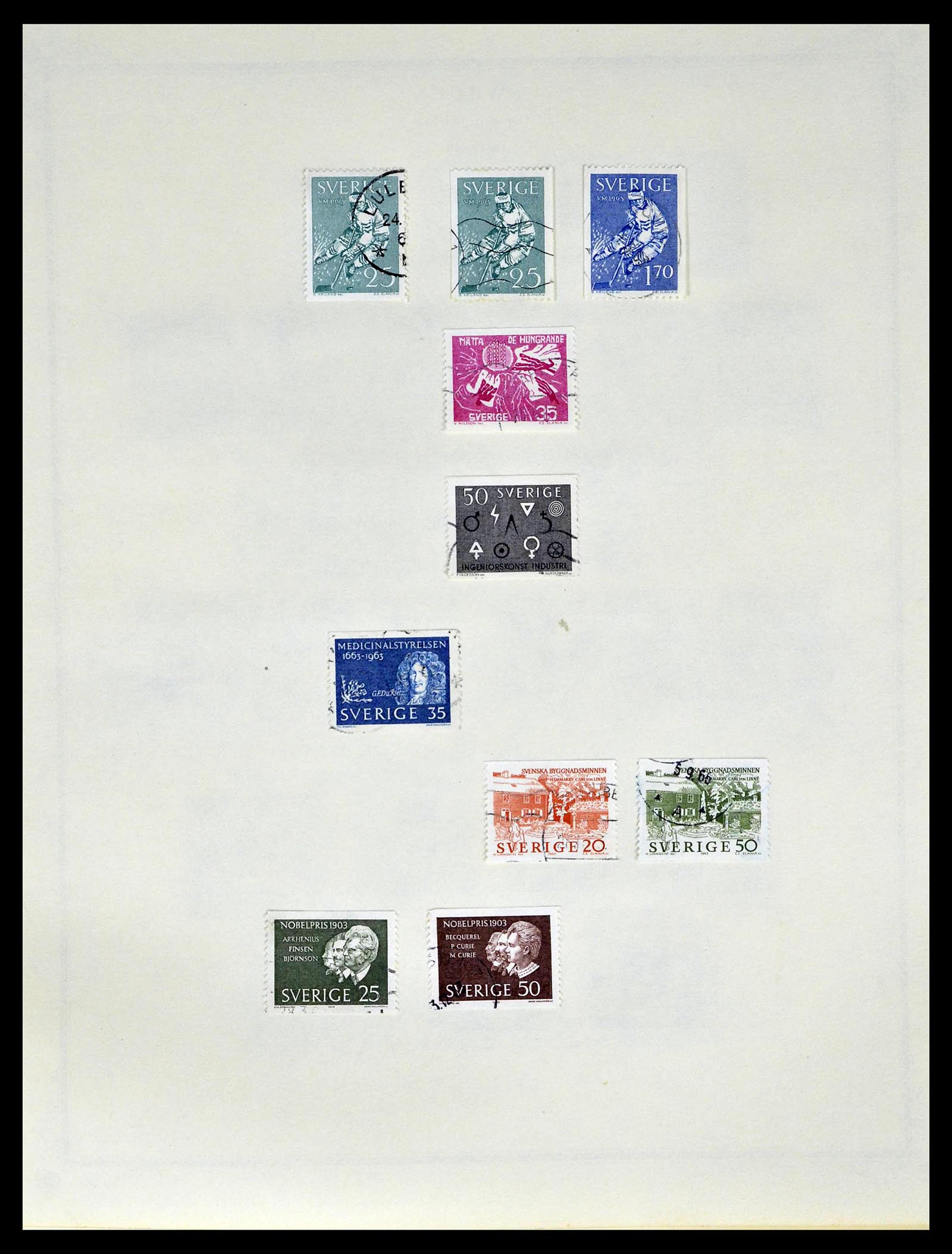 39179 0058 - Stamp collection 39179 Sweden 1855-1997.