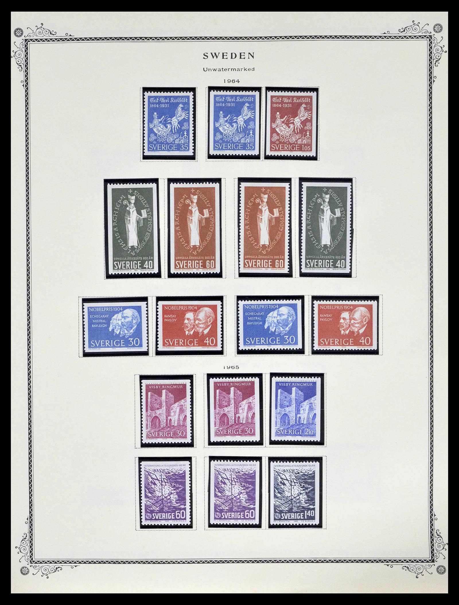 39179 0061 - Stamp collection 39179 Sweden 1855-1997.