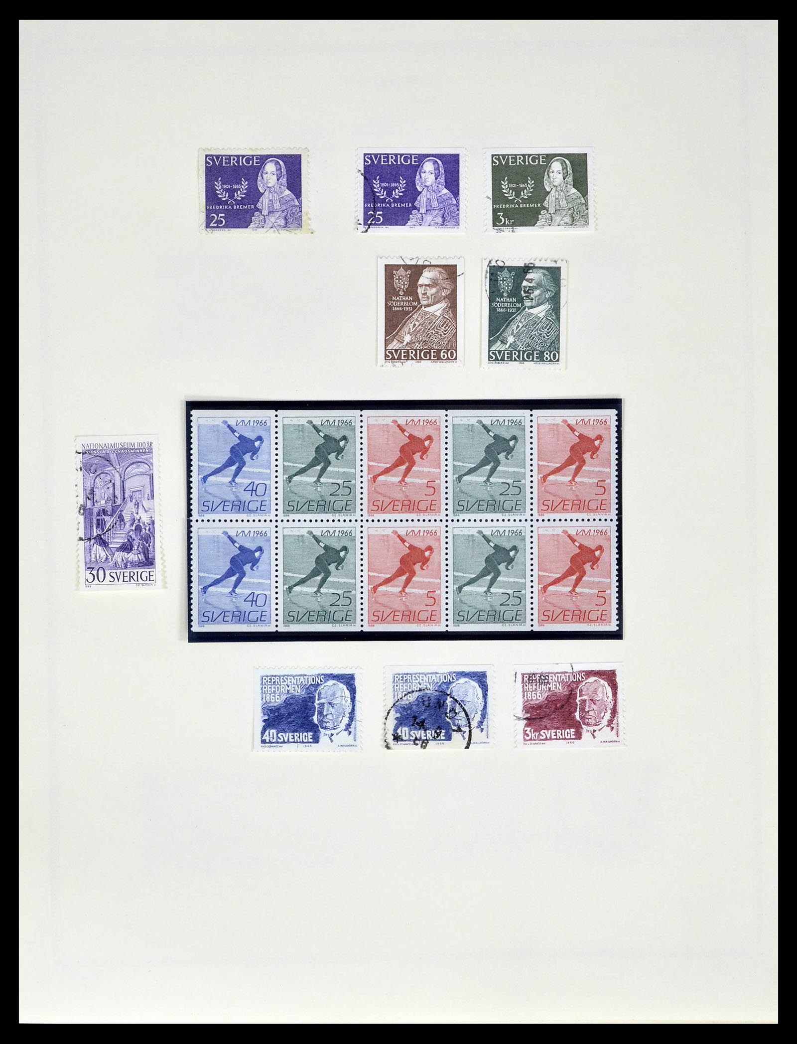 39179 0064 - Stamp collection 39179 Sweden 1855-1997.