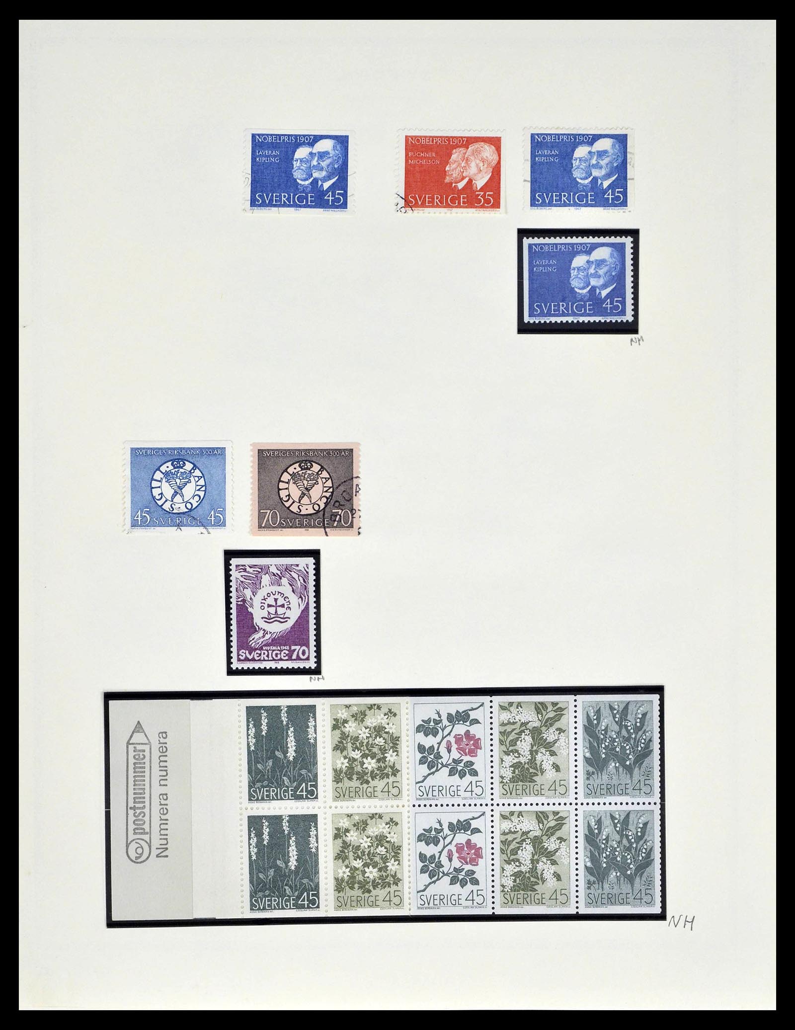 39179 0072 - Stamp collection 39179 Sweden 1855-1997.