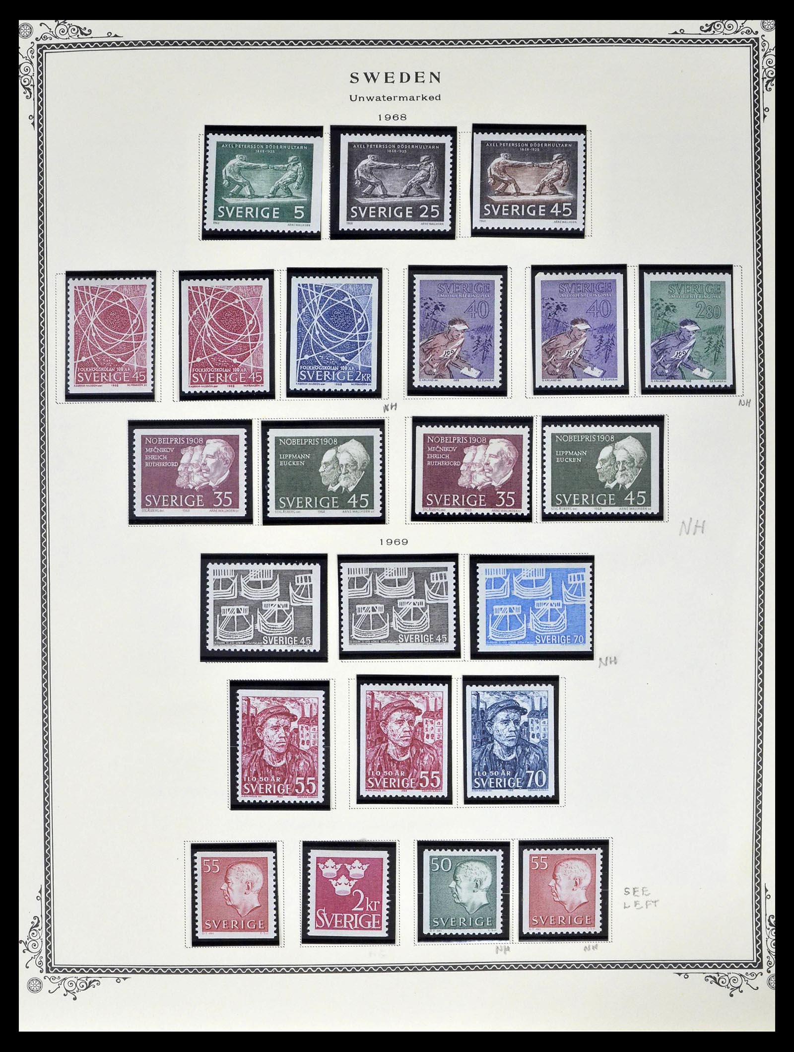 39179 0075 - Stamp collection 39179 Sweden 1855-1997.