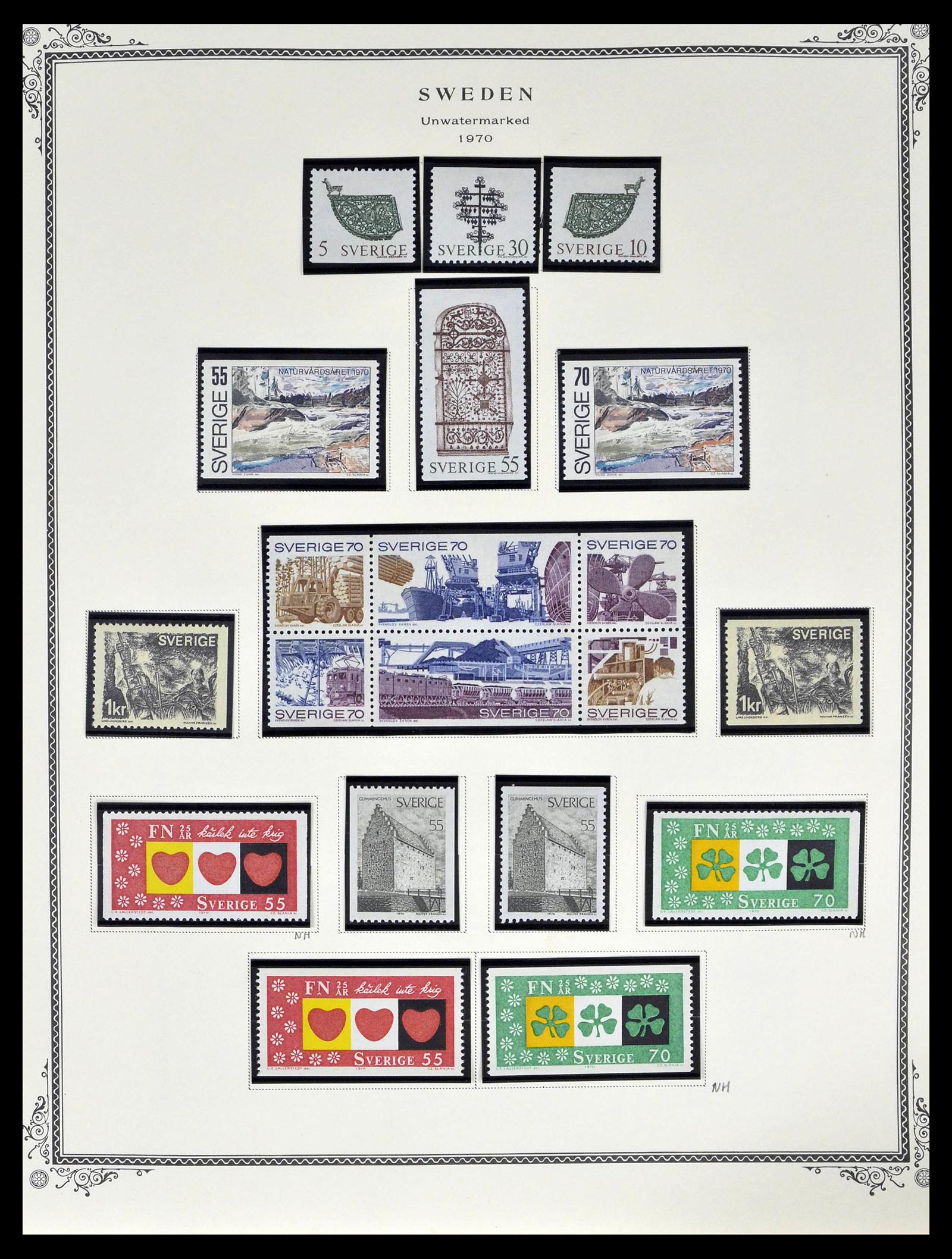 39179 0082 - Stamp collection 39179 Sweden 1855-1997.