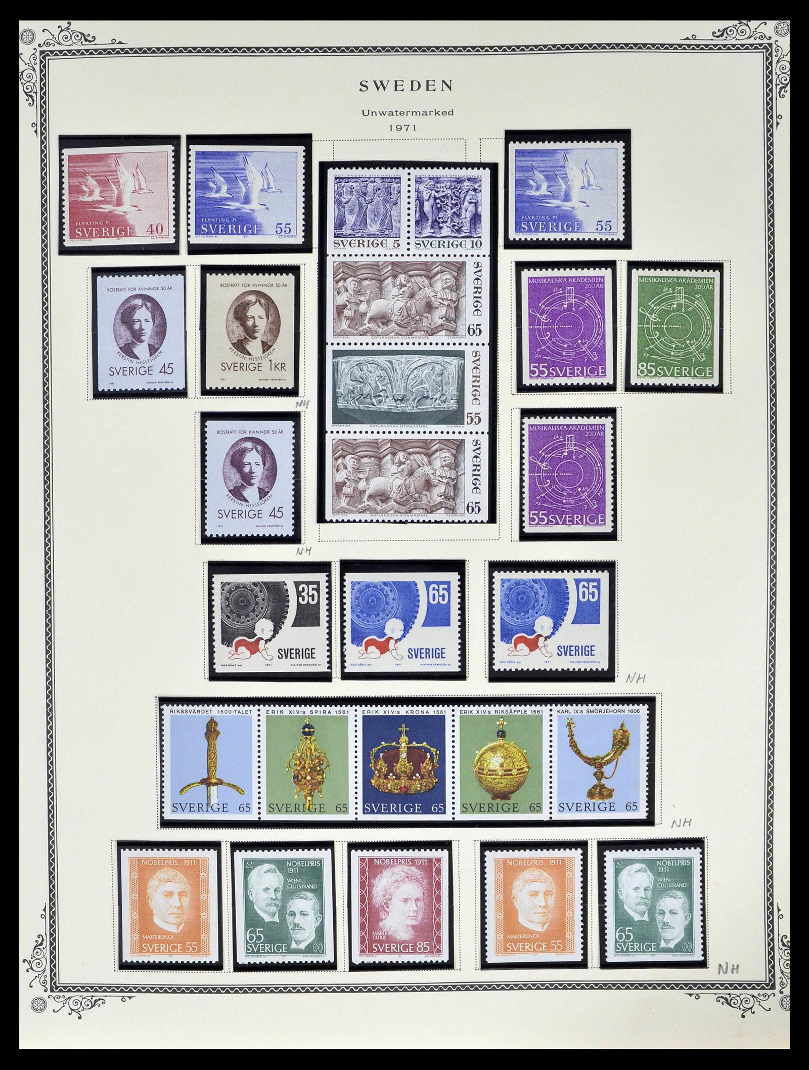 39179 0088 - Stamp collection 39179 Sweden 1855-1997.