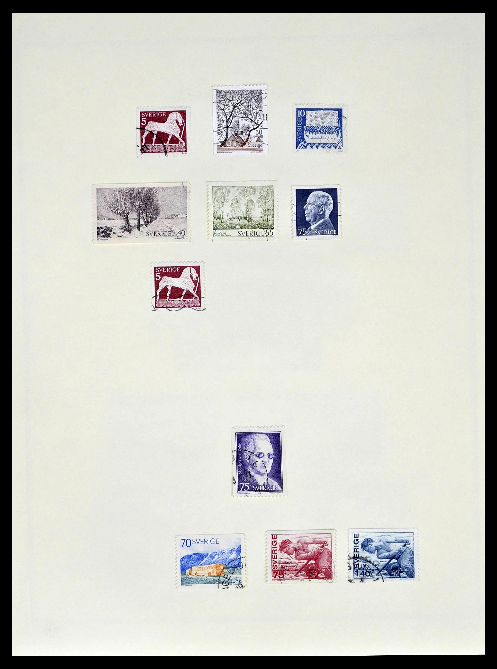 39179 0095 - Stamp collection 39179 Sweden 1855-1997.