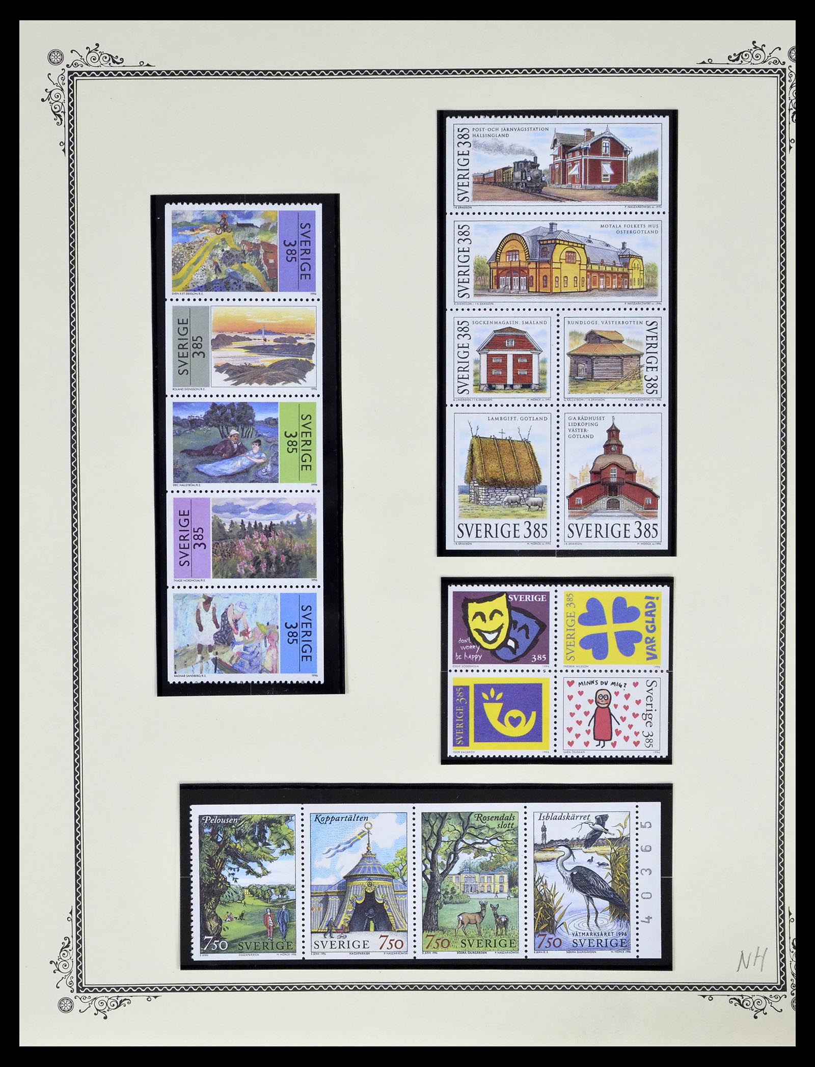 39179 0219 - Stamp collection 39179 Sweden 1855-1997.