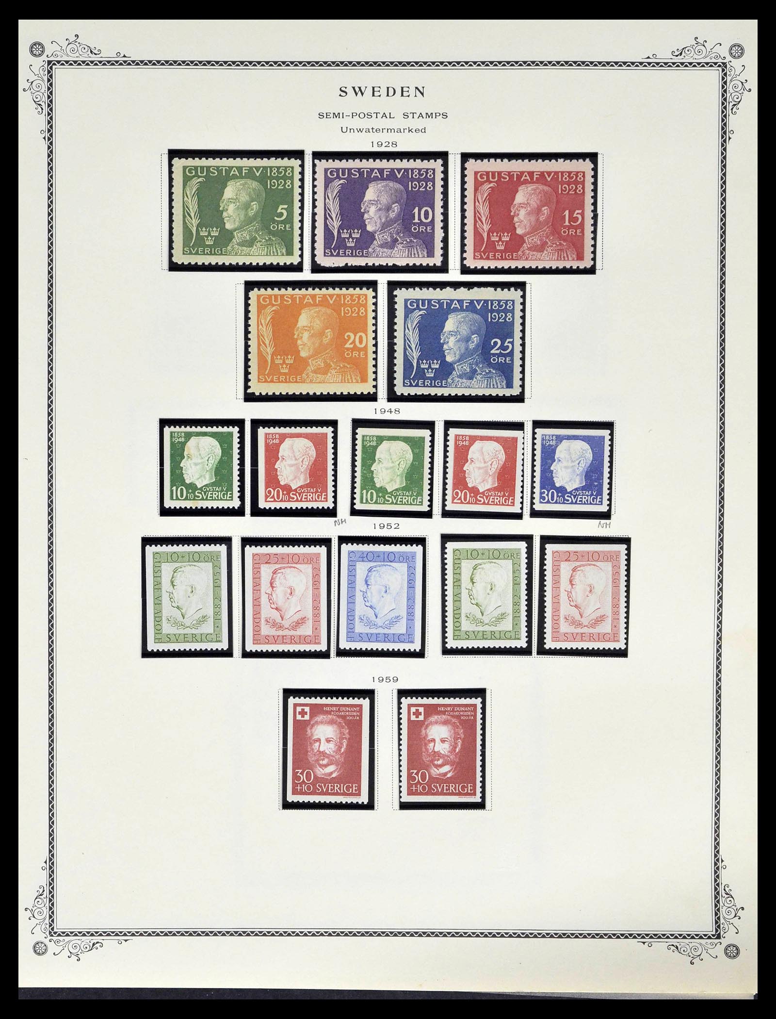 39179 0228 - Stamp collection 39179 Sweden 1855-1997.