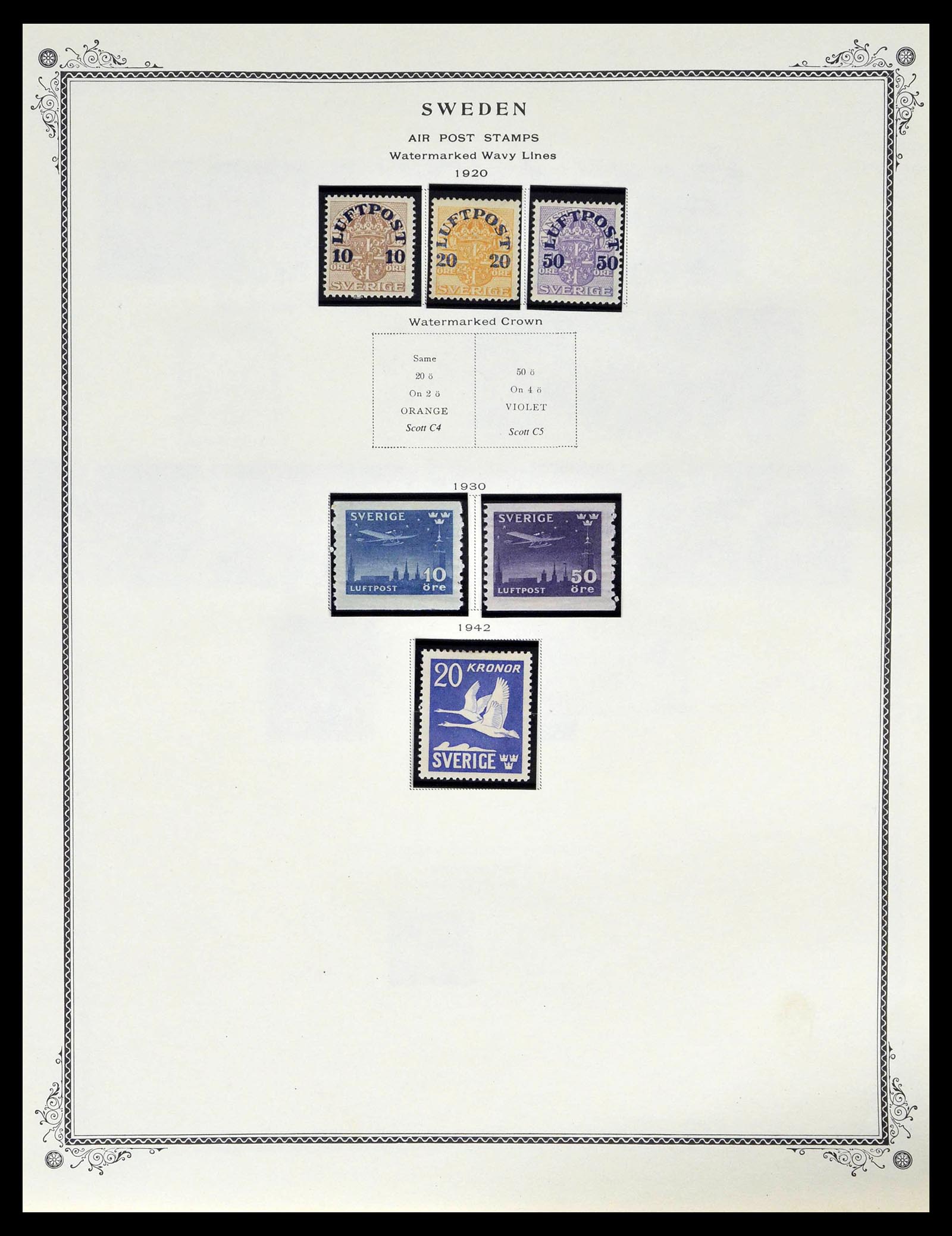 39179 0232 - Stamp collection 39179 Sweden 1855-1997.