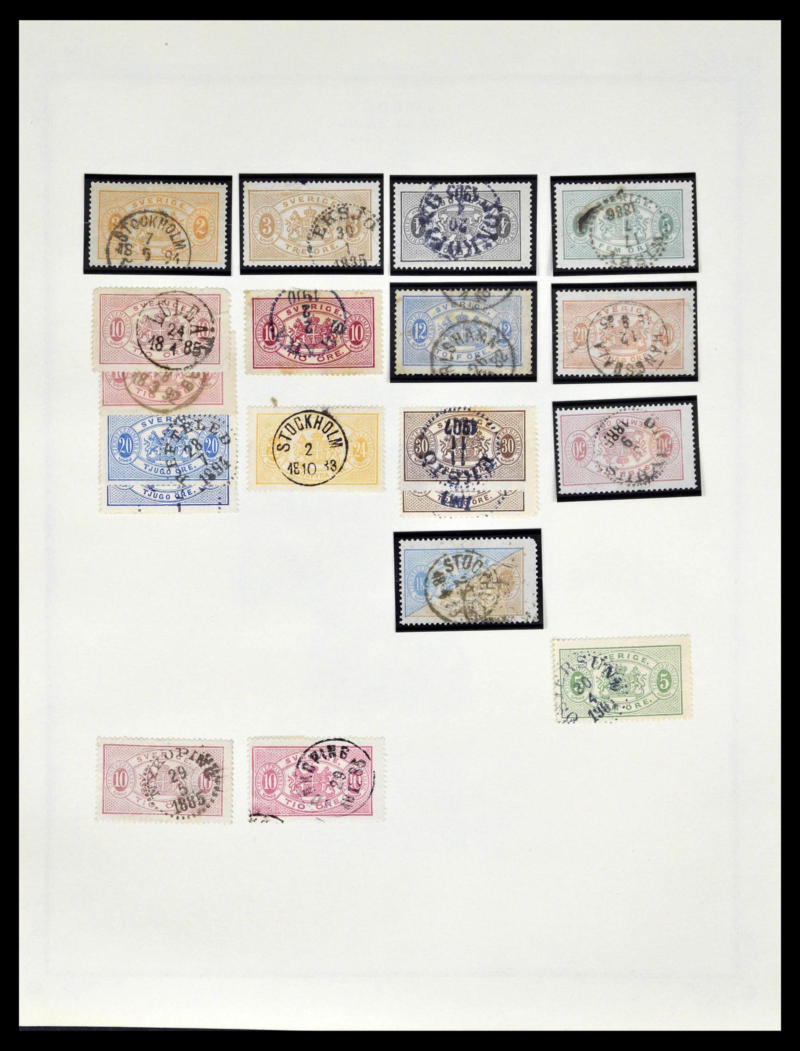 39179 0237 - Stamp collection 39179 Sweden 1855-1997.