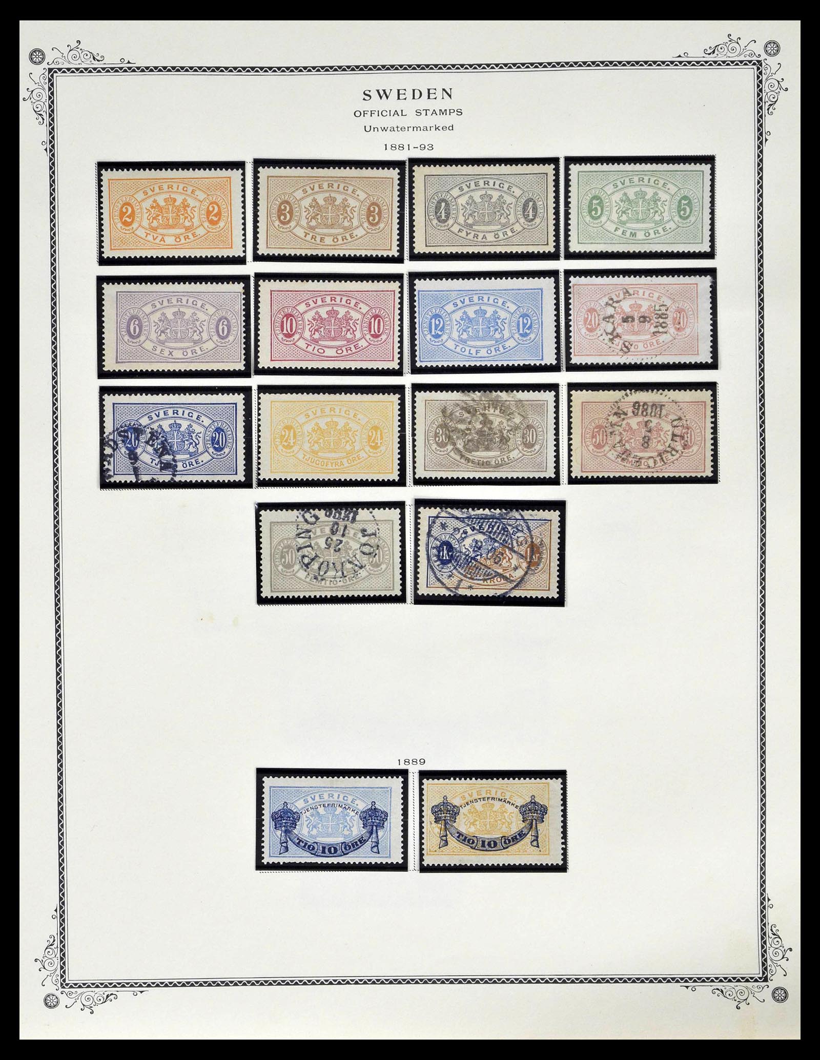 39179 0238 - Stamp collection 39179 Sweden 1855-1997.