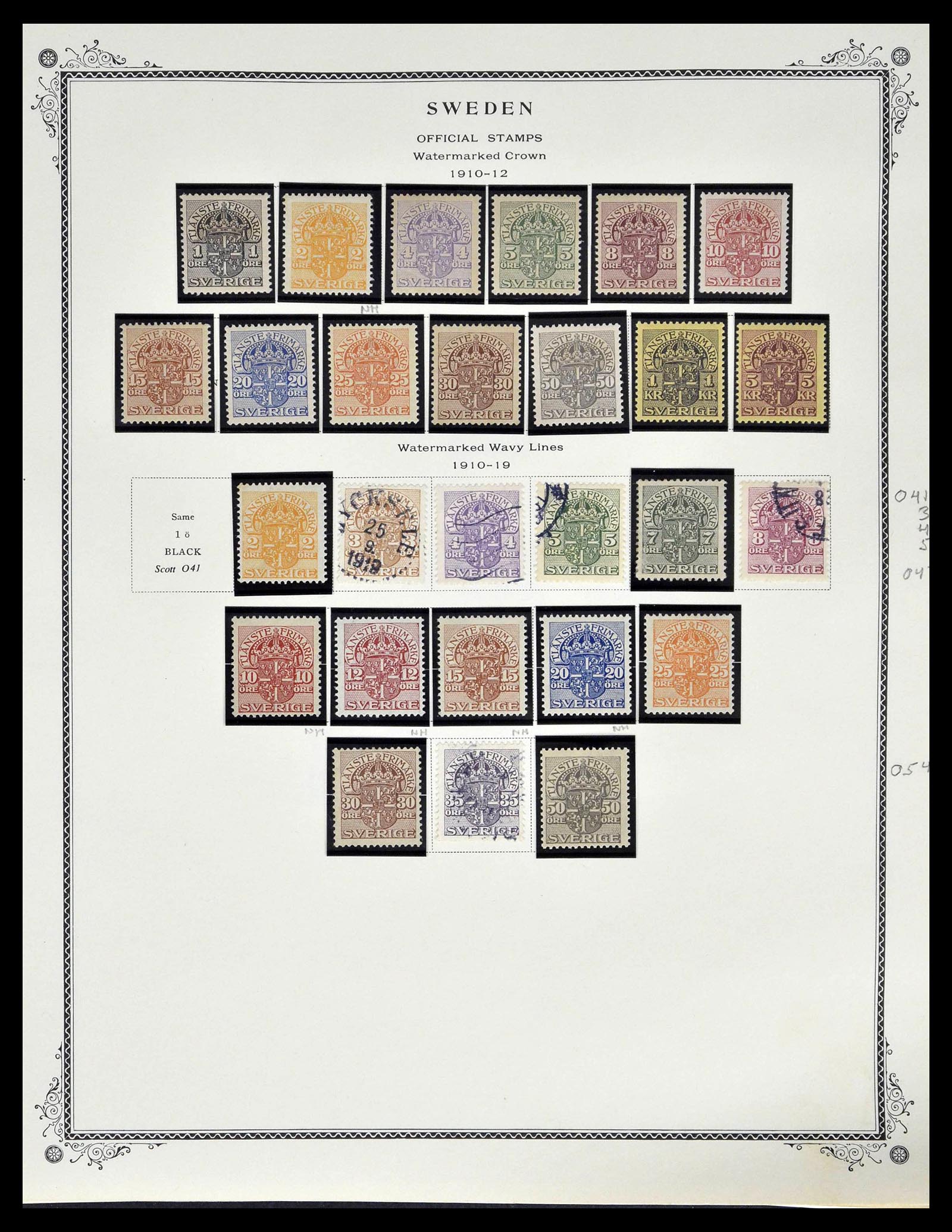 39179 0240 - Stamp collection 39179 Sweden 1855-1997.