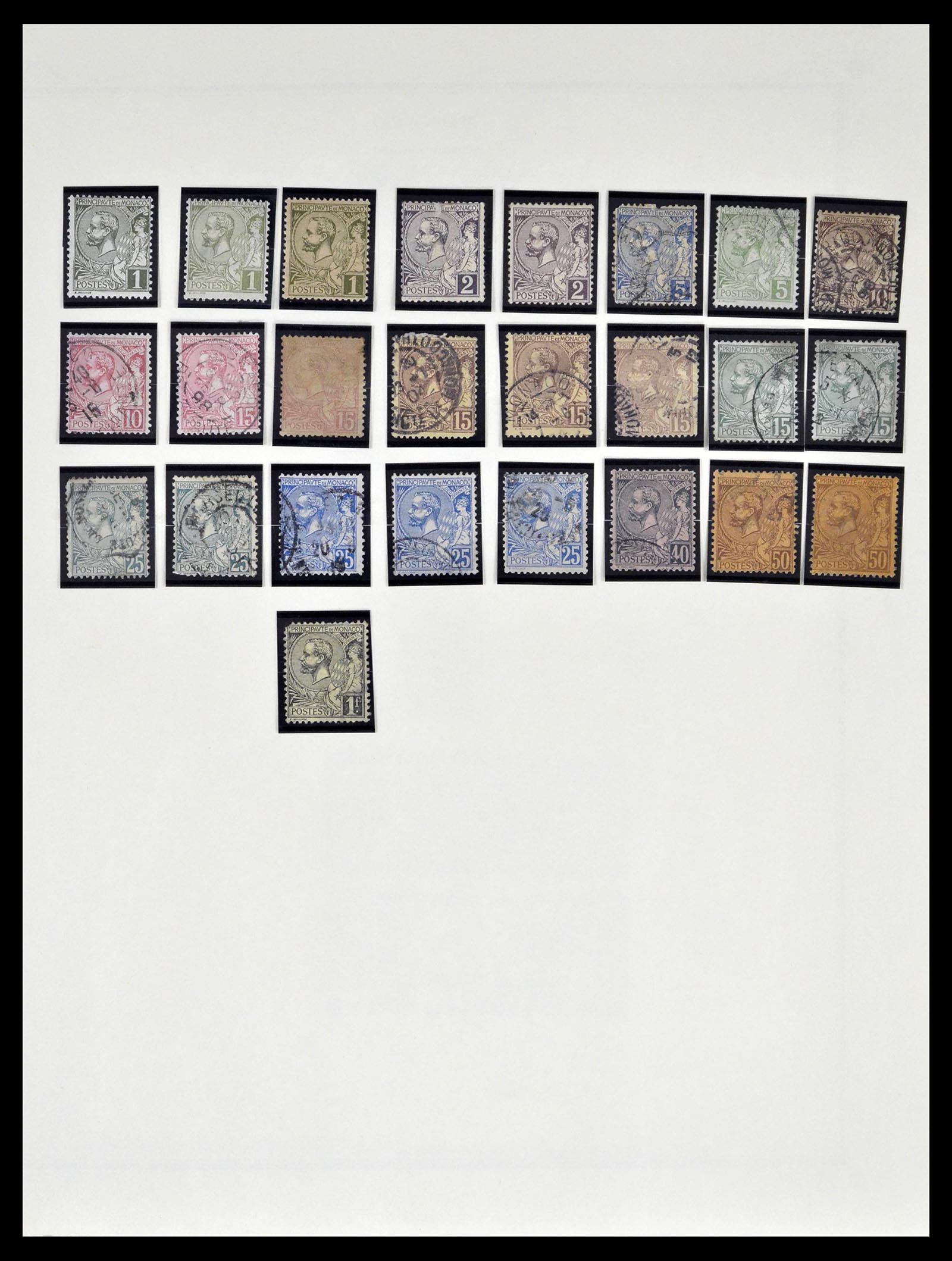 39181 0003 - Postzegelverzameling 39181 Monaco 1885-1980.