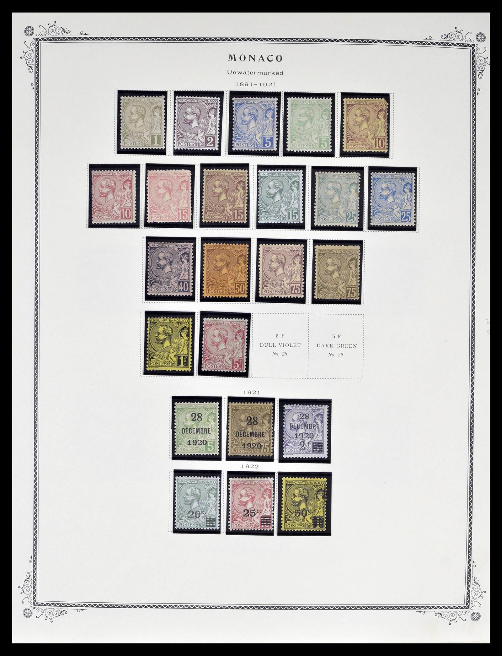 39181 0004 - Postzegelverzameling 39181 Monaco 1885-1980.