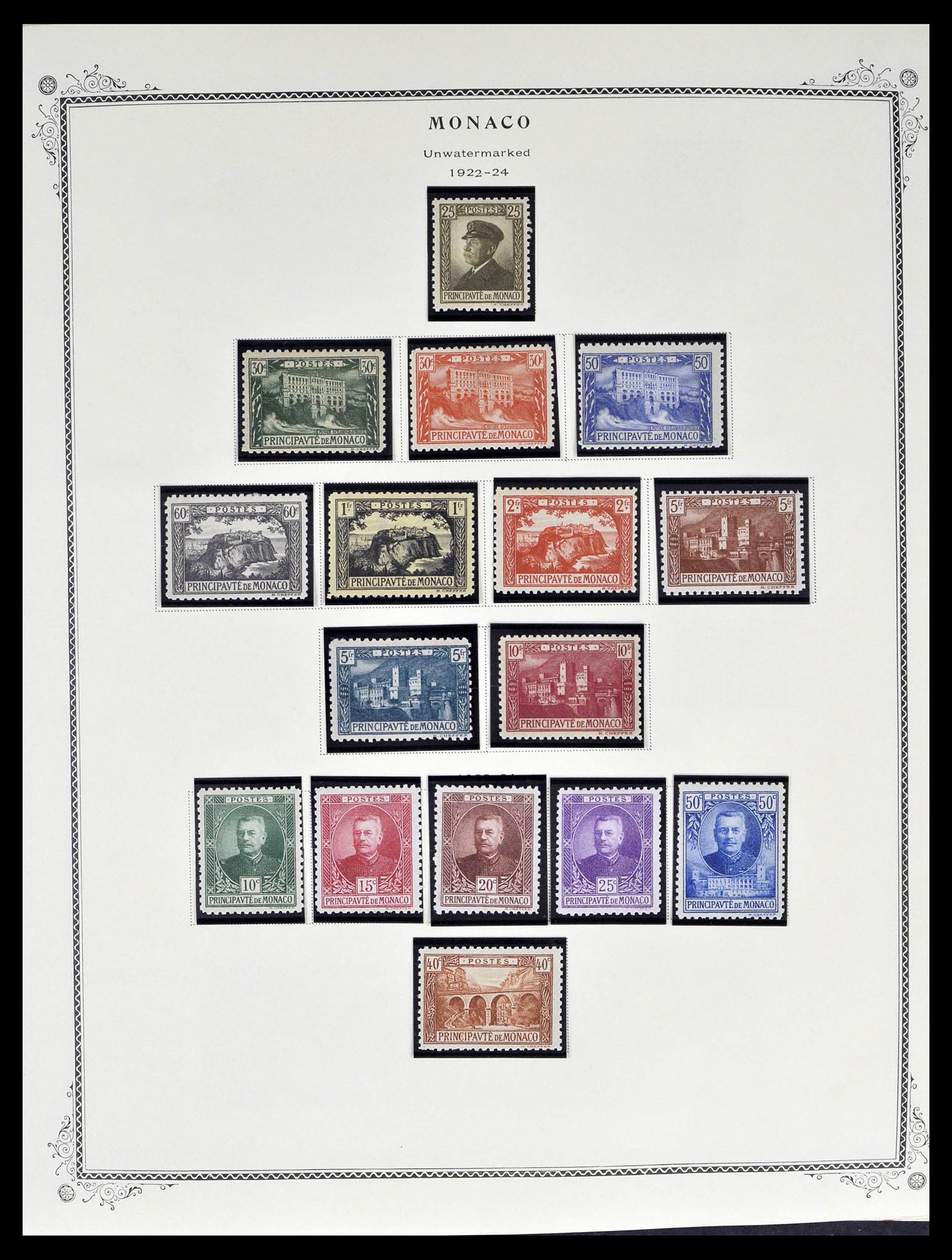 39181 0006 - Postzegelverzameling 39181 Monaco 1885-1980.