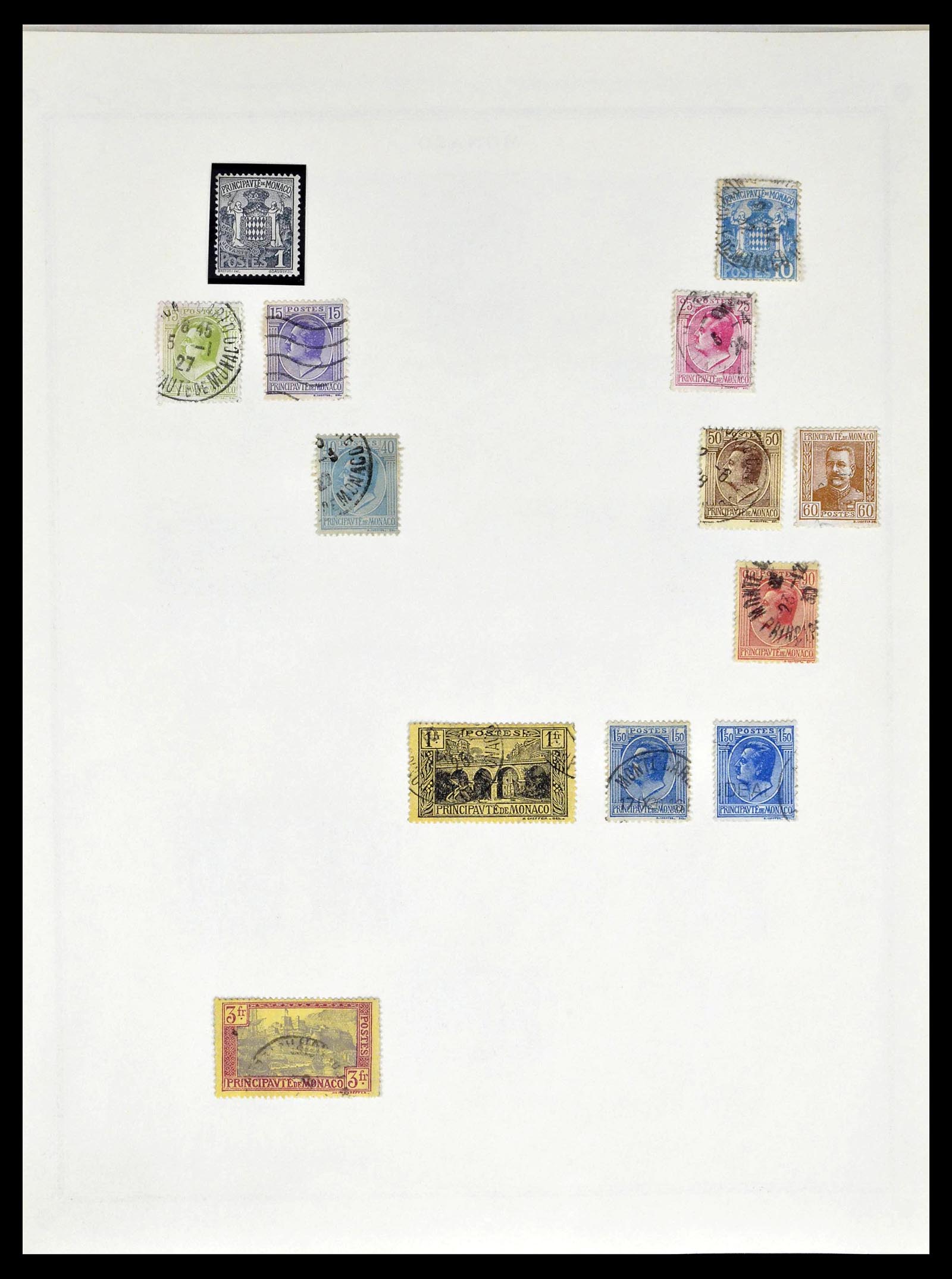 39181 0007 - Postzegelverzameling 39181 Monaco 1885-1980.