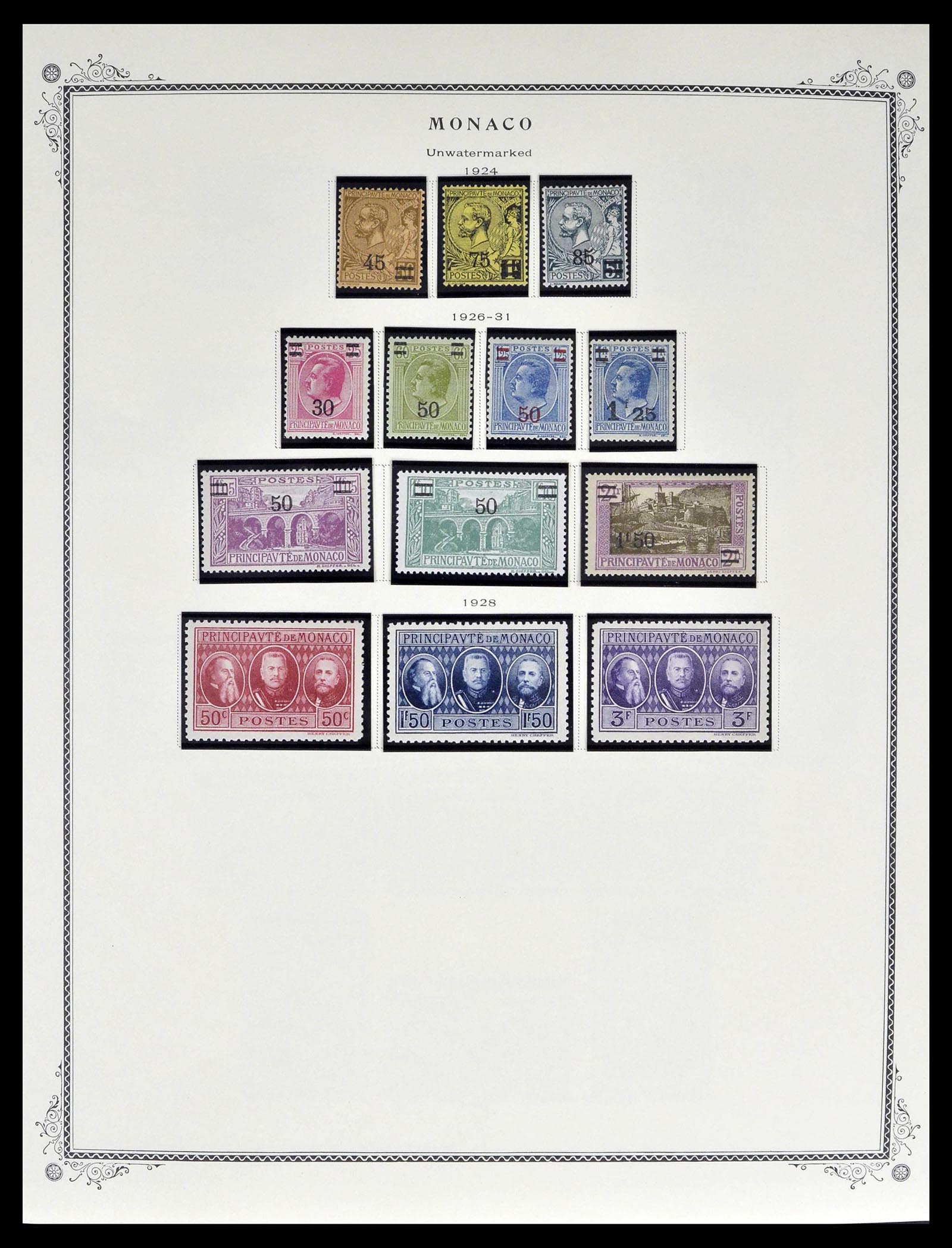 39181 0010 - Postzegelverzameling 39181 Monaco 1885-1980.