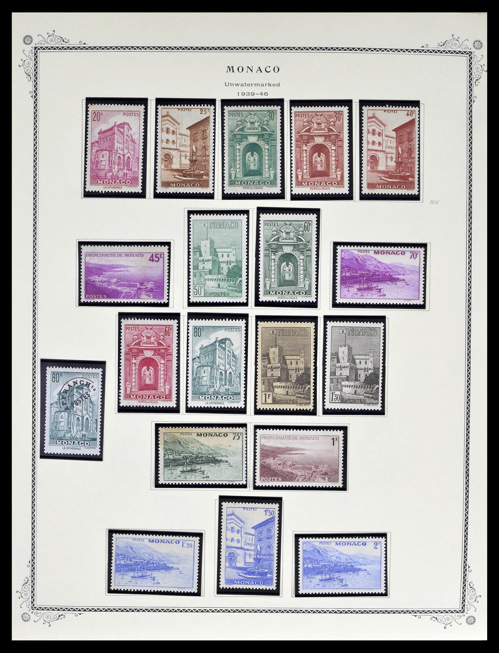 39181 0016 - Postzegelverzameling 39181 Monaco 1885-1980.