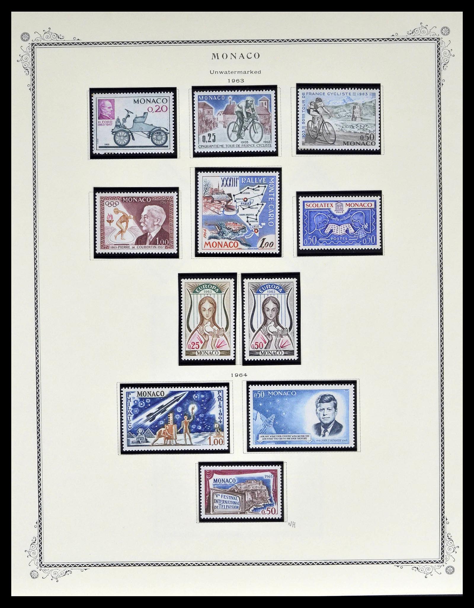 39181 0060 - Postzegelverzameling 39181 Monaco 1885-1980.