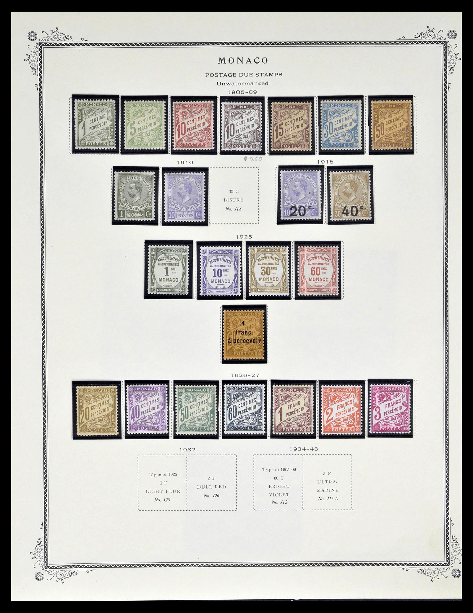 39181 0163 - Stamp collection 39181 Monaco 1885-1980.