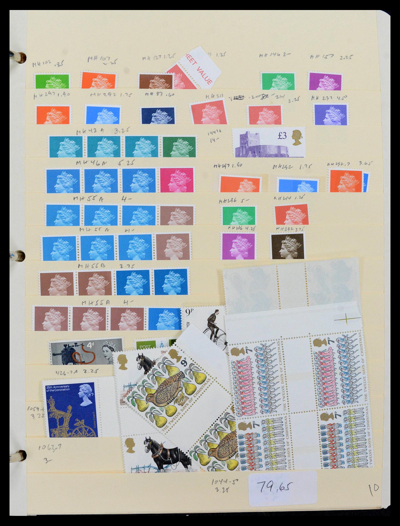 39184 0010 - Postzegelverzameling 39184 Engeland en koloniën 1950-2010.