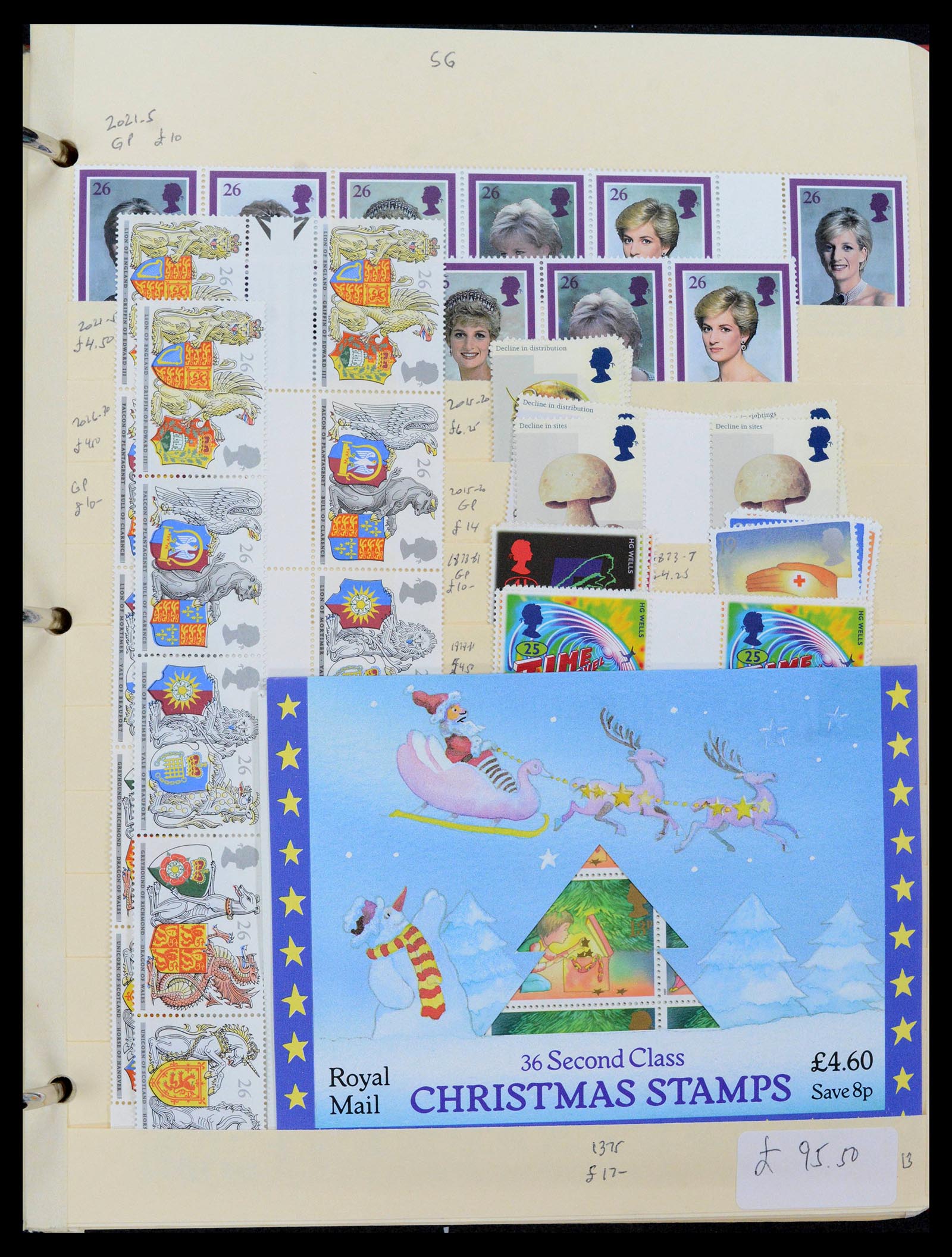 39184 0013 - Postzegelverzameling 39184 Engeland en koloniën 1950-2010.