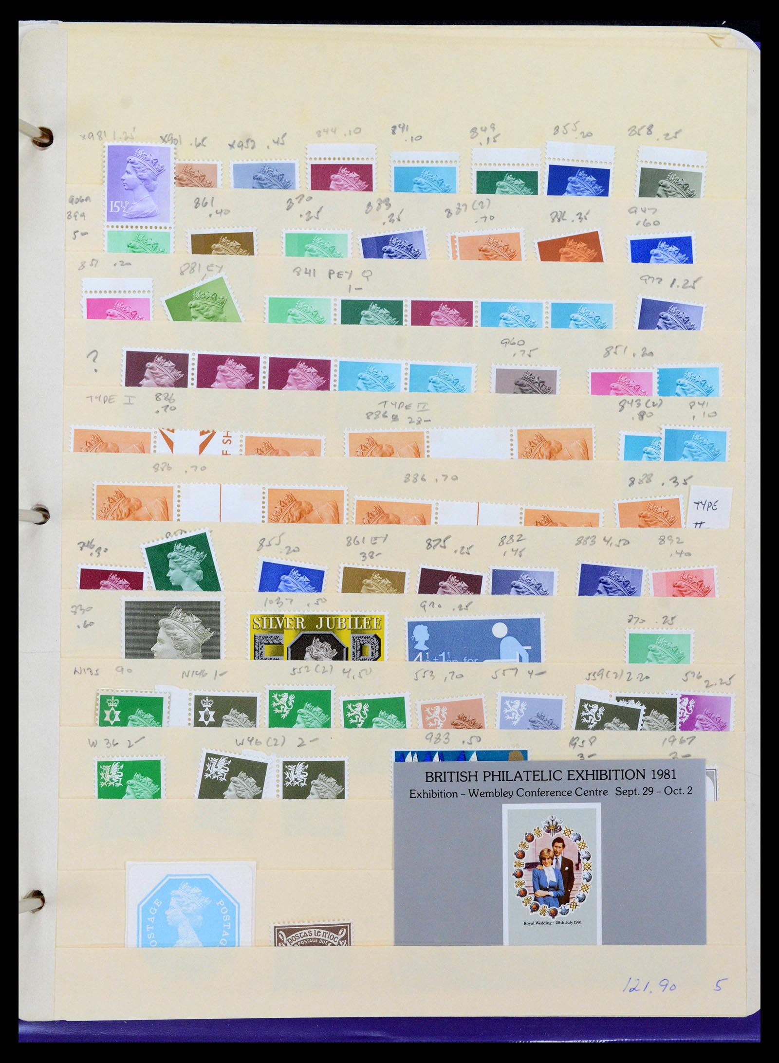 39184 0041 - Postzegelverzameling 39184 Engeland en koloniën 1950-2010.