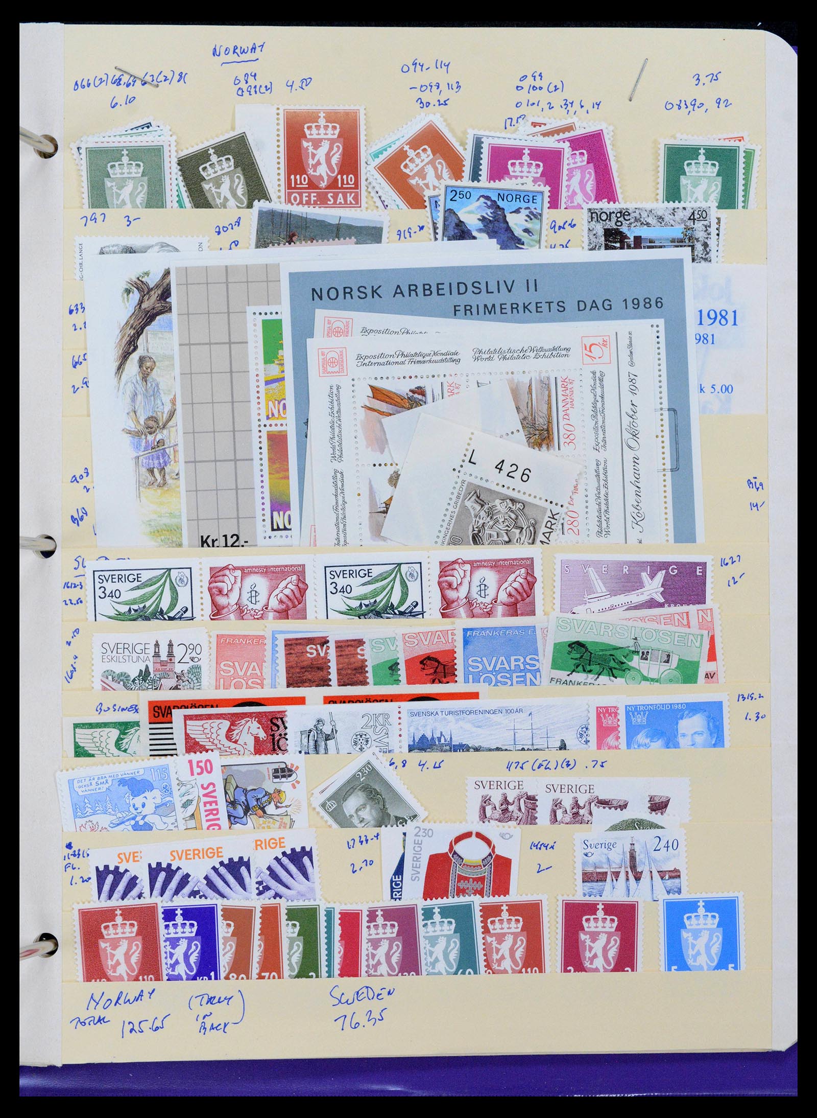 39184 0043 - Postzegelverzameling 39184 Engeland en koloniën 1950-2010.