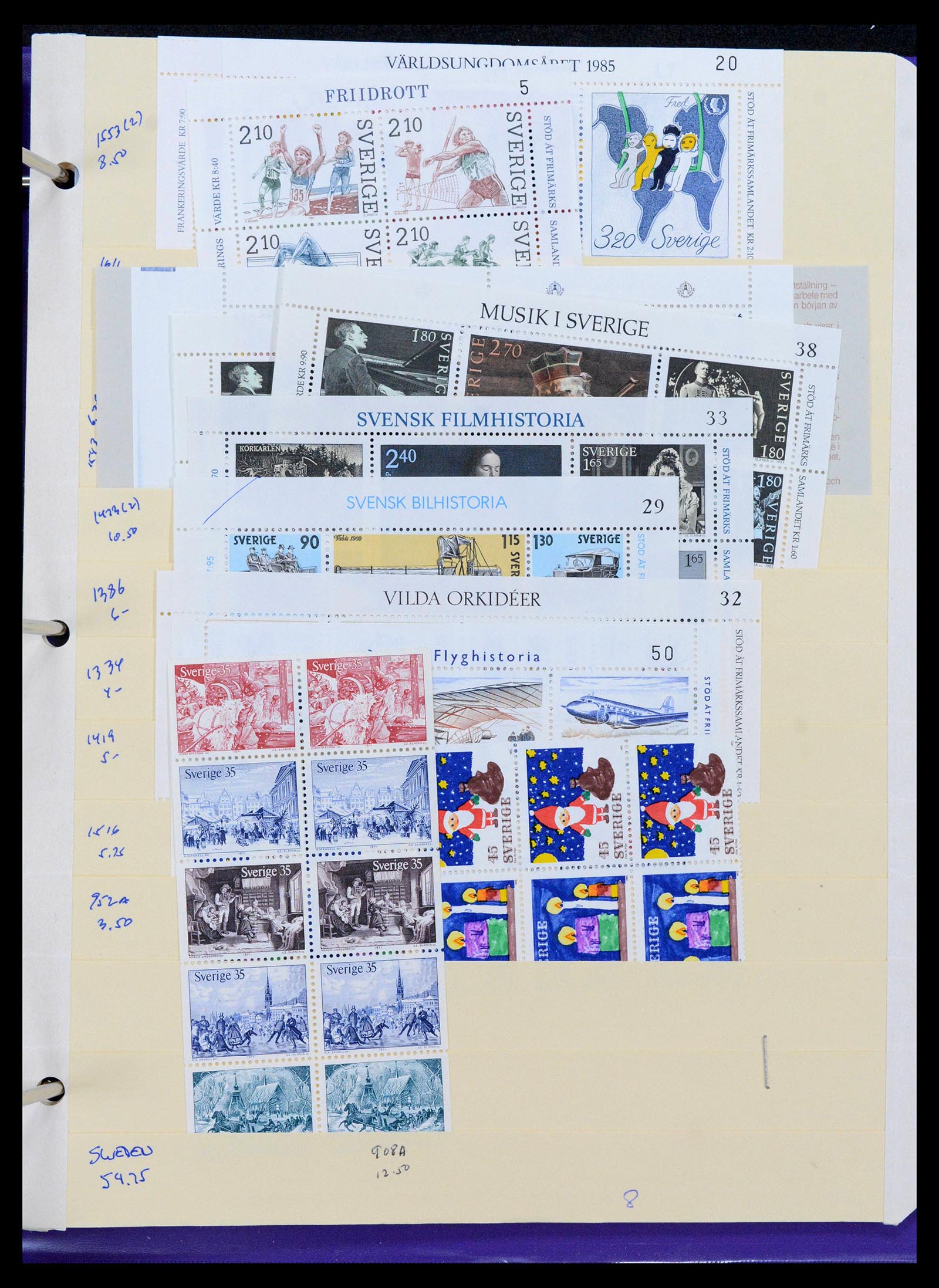 39184 0044 - Postzegelverzameling 39184 Engeland en koloniën 1950-2010.