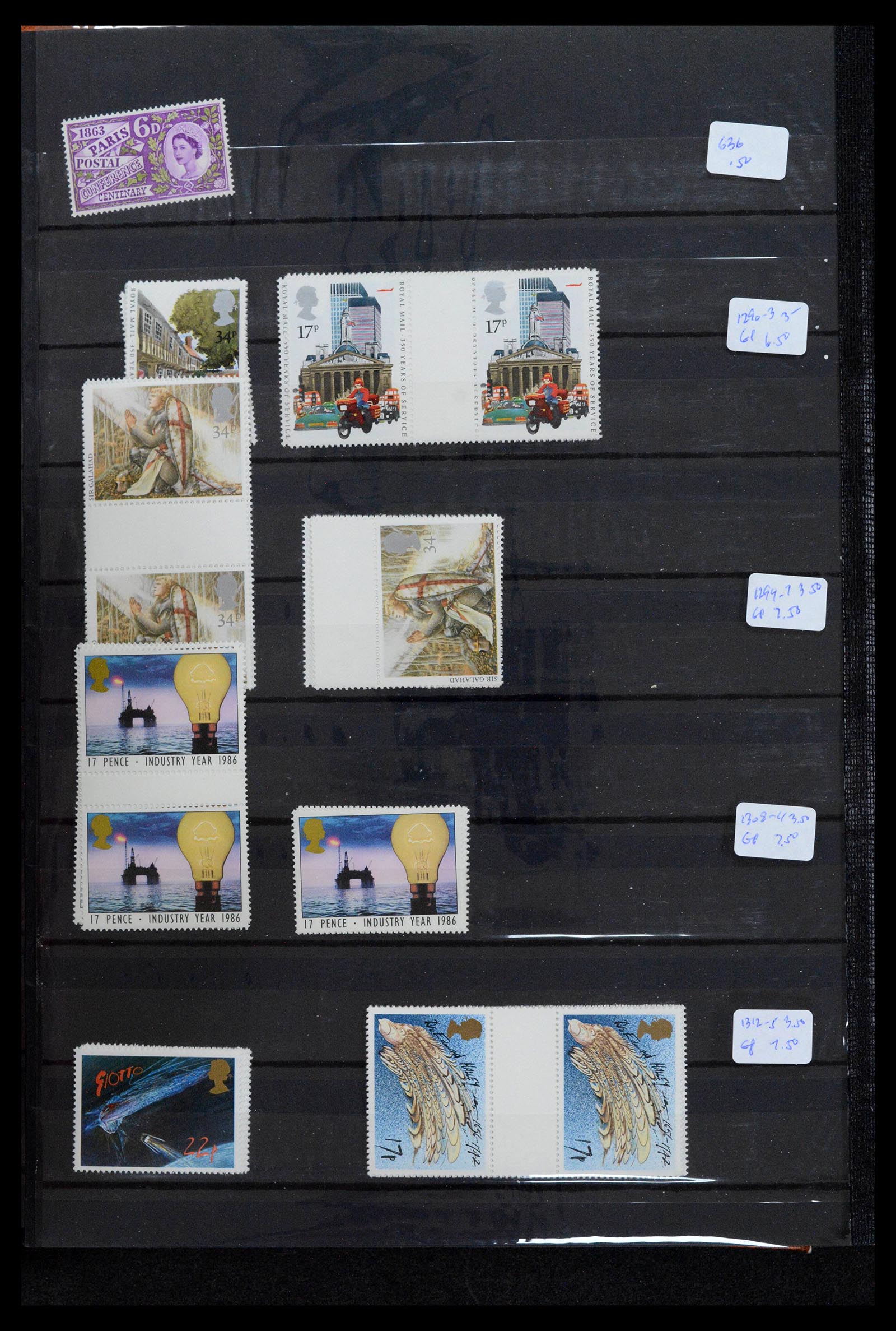 39184 0054 - Postzegelverzameling 39184 Engeland en koloniën 1950-2010.