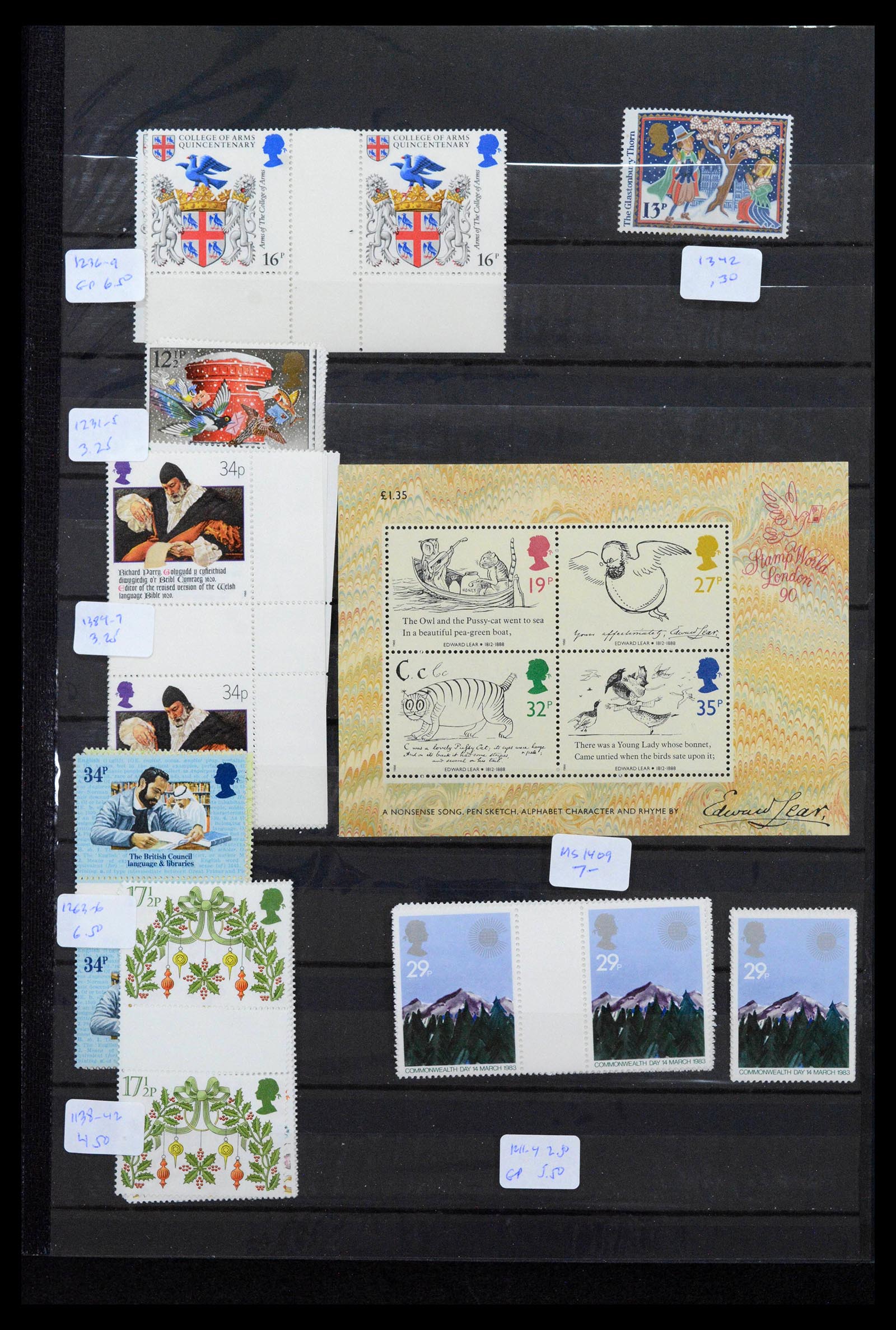 39184 0055 - Postzegelverzameling 39184 Engeland en koloniën 1950-2010.