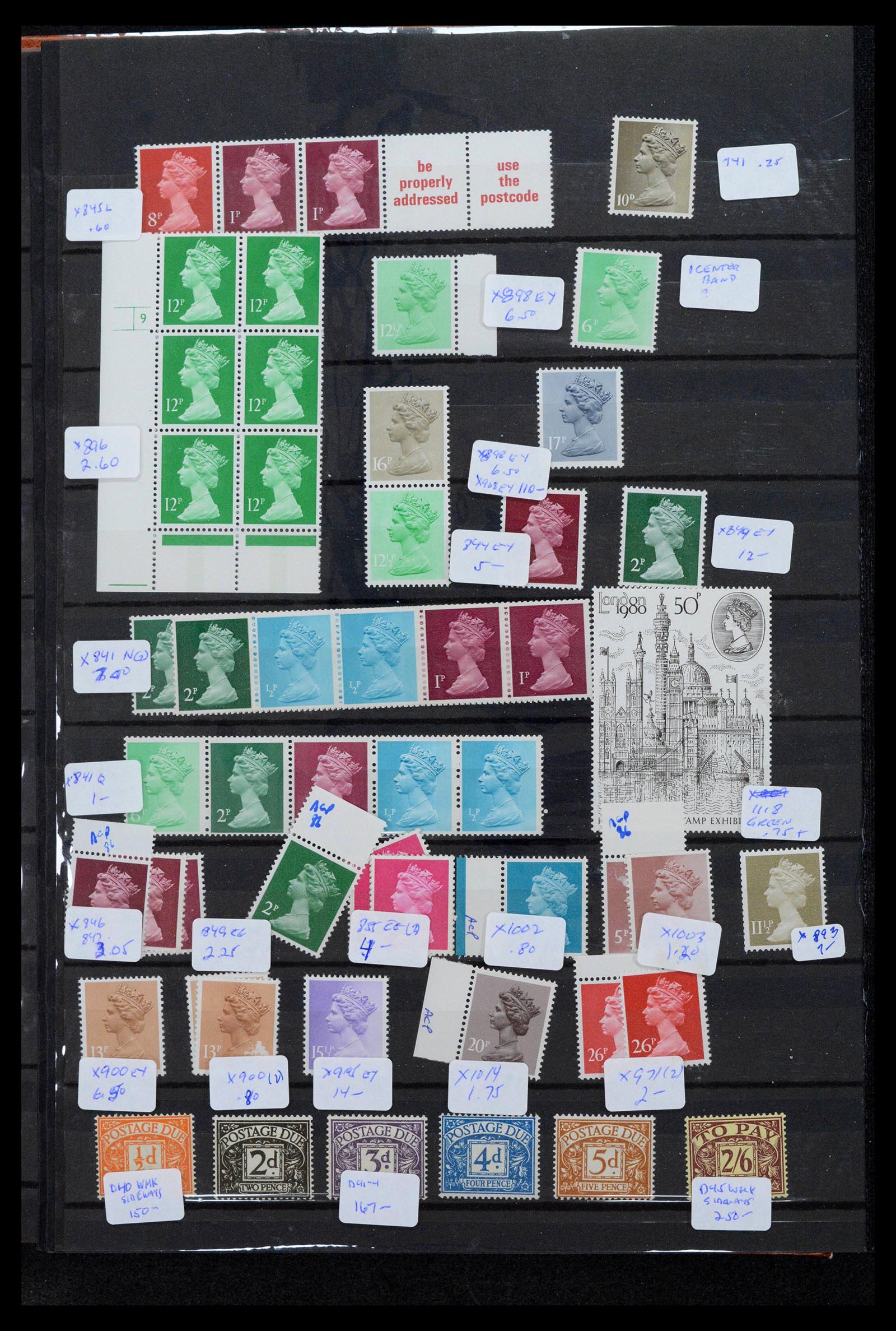 39184 0056 - Postzegelverzameling 39184 Engeland en koloniën 1950-2010.