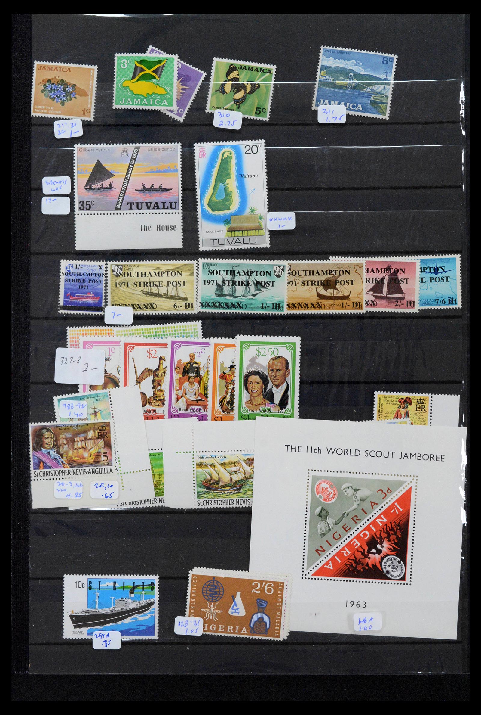 39184 0059 - Postzegelverzameling 39184 Engeland en koloniën 1950-2010.