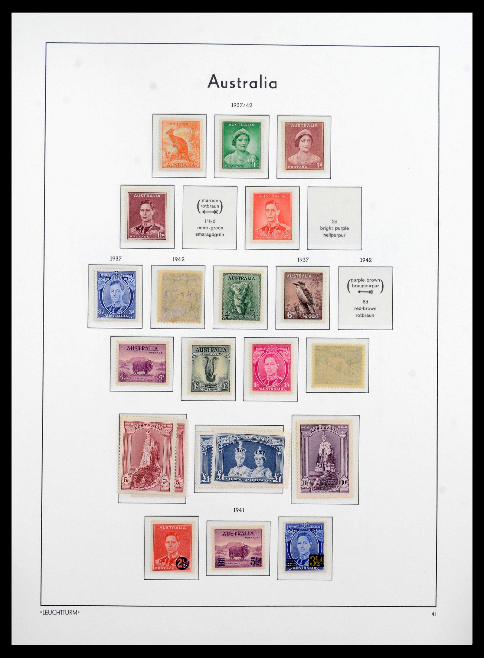 39186 0007 - Postzegelverzameling 39186 Australië 1913-2012.
