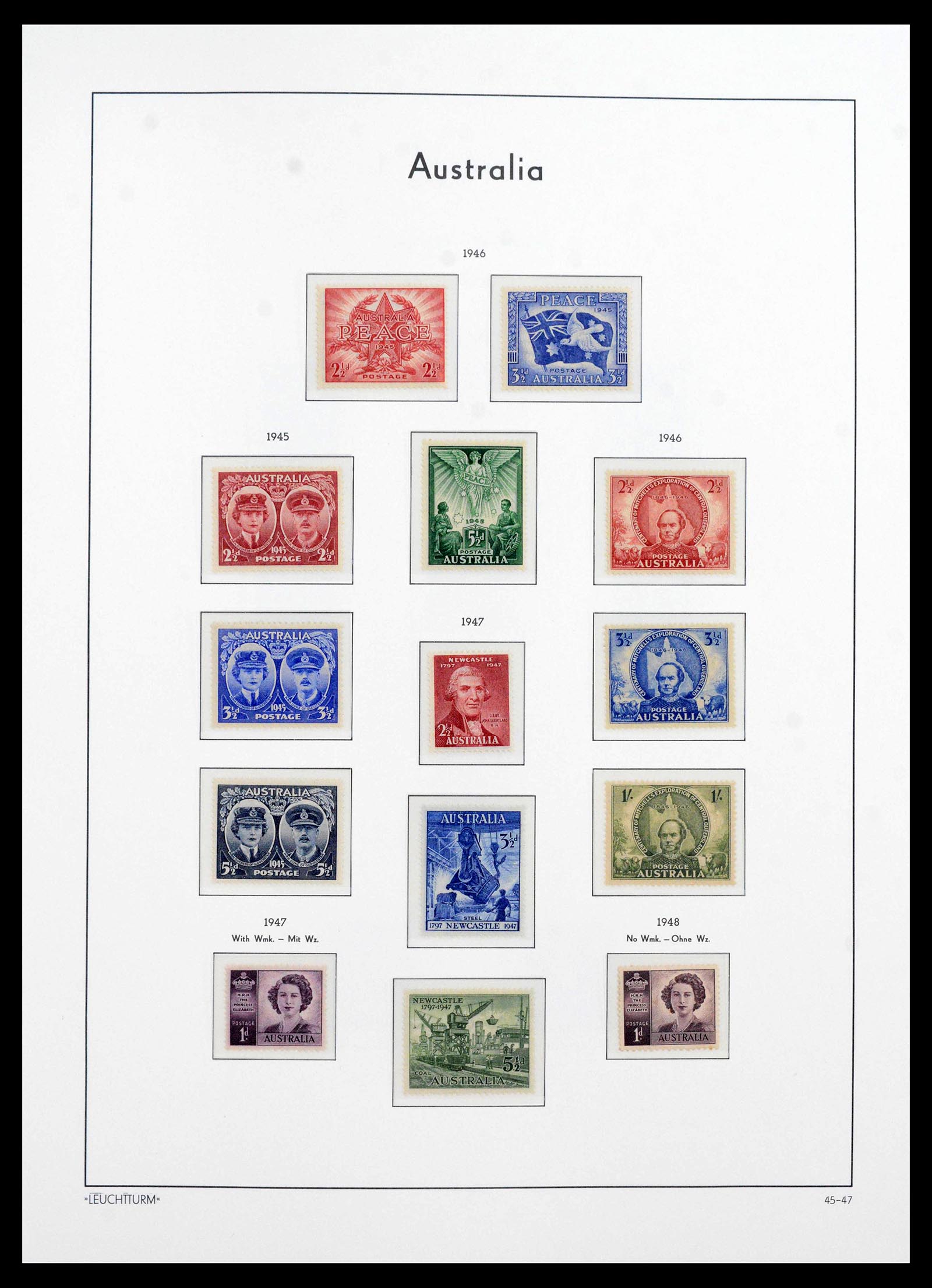 39186 0010 - Postzegelverzameling 39186 Australië 1913-2012.