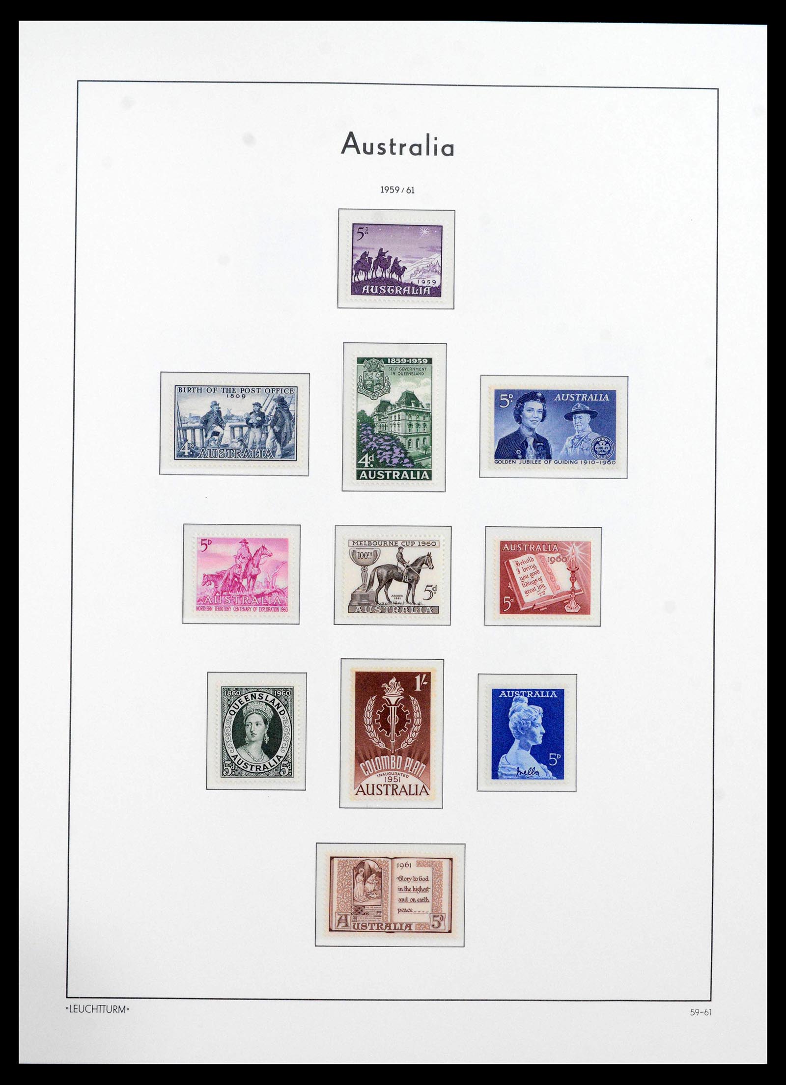 39186 0019 - Postzegelverzameling 39186 Australië 1913-2012.