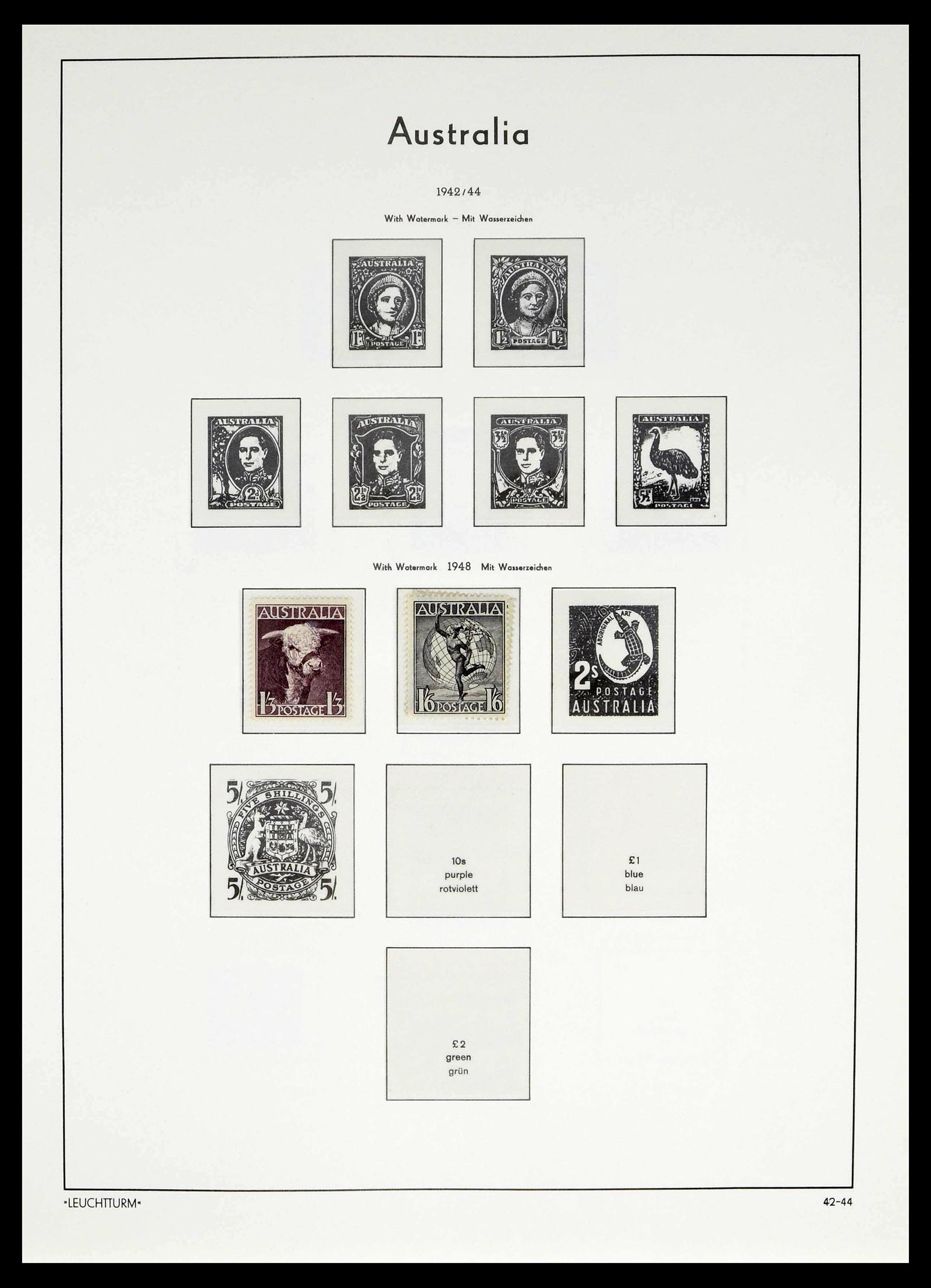 39187 0004 - Postzegelverzameling 39187 Engeland en koloniën postfris 1929-1995.