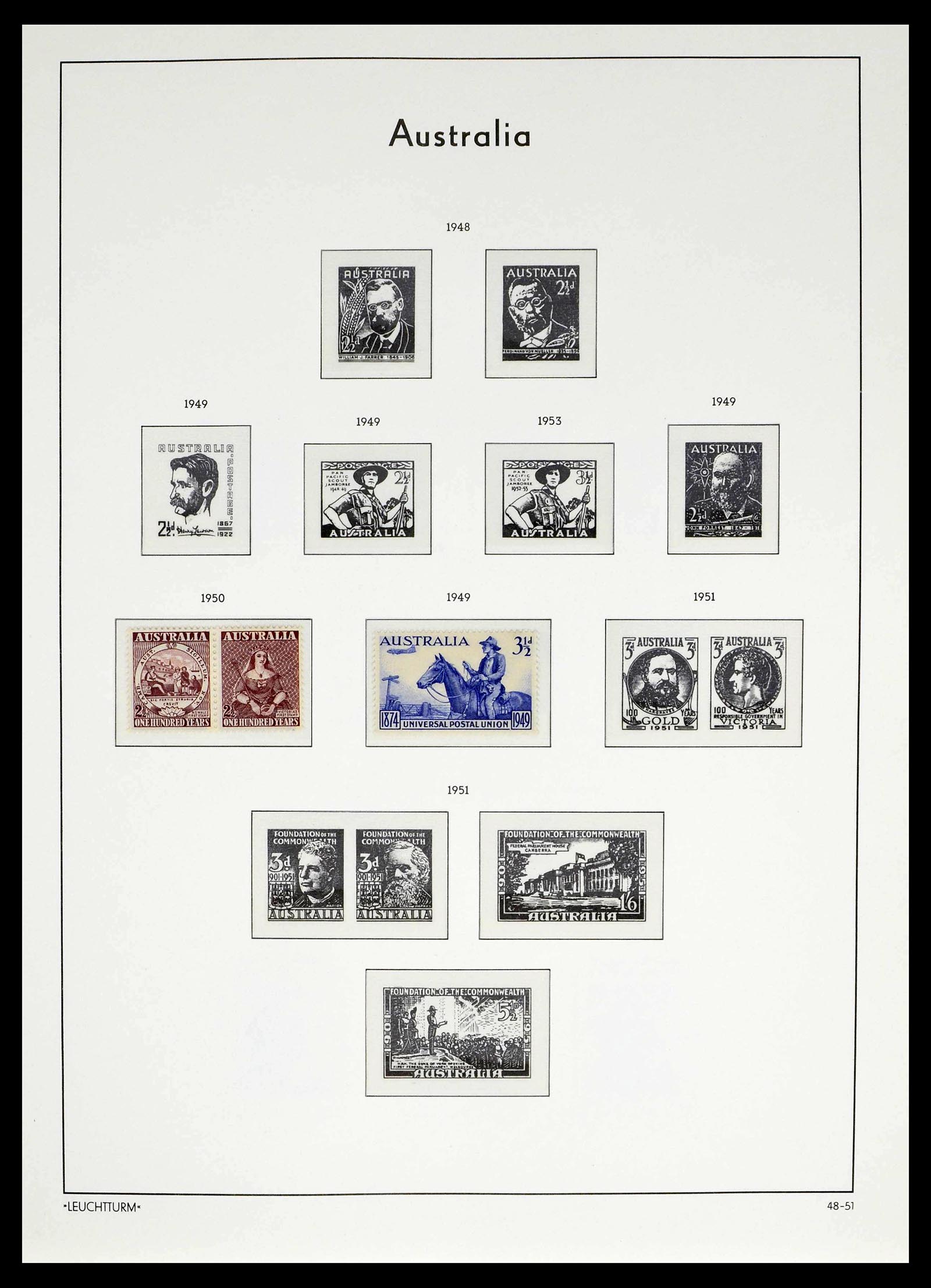 39187 0006 - Postzegelverzameling 39187 Engeland en koloniën postfris 1929-1995.