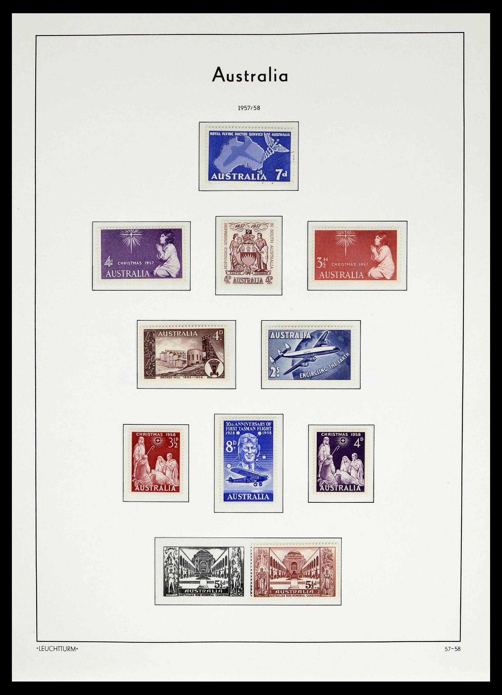39187 0012 - Postzegelverzameling 39187 Engeland en koloniën postfris 1929-1995.