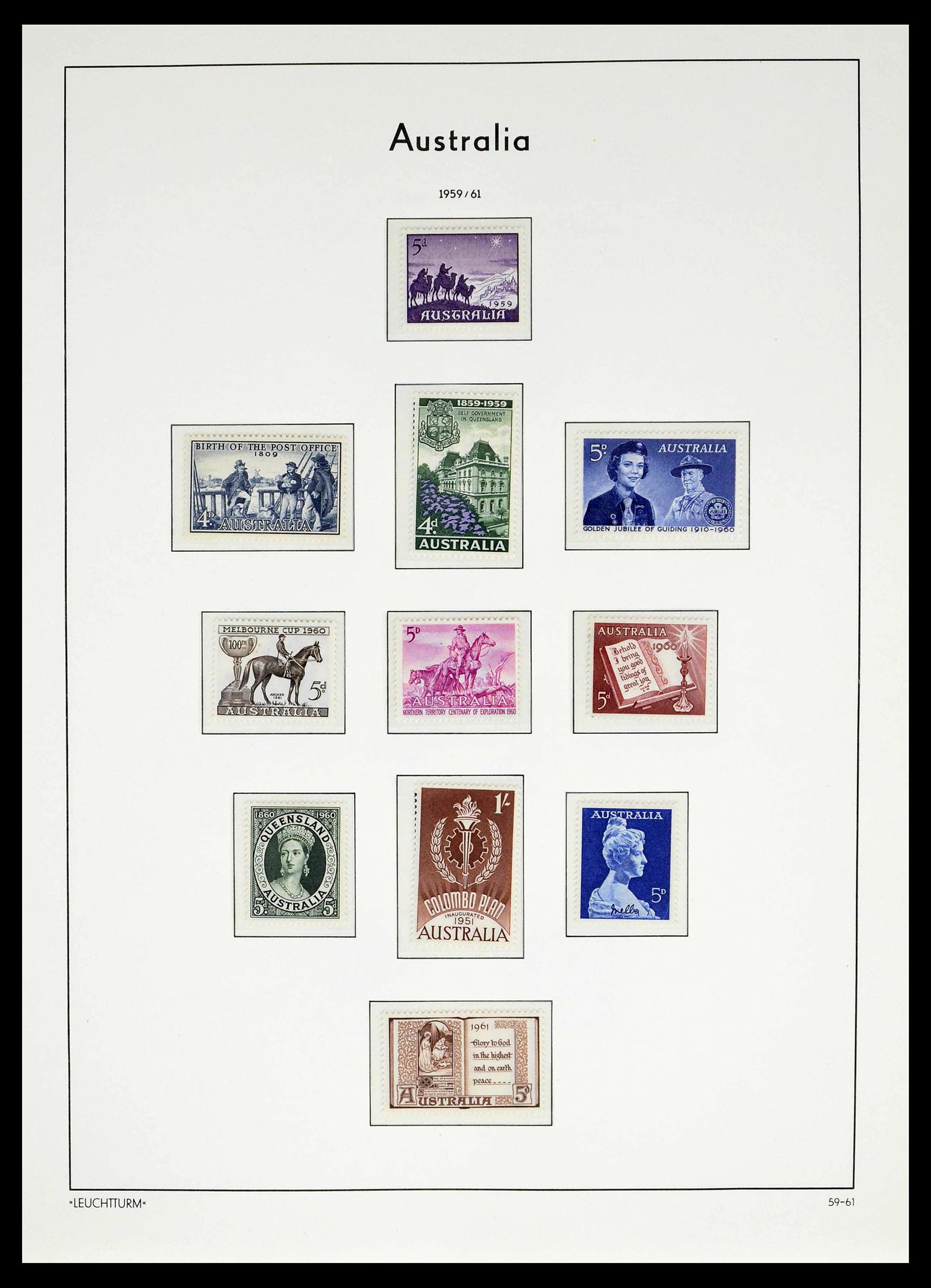 39187 0013 - Postzegelverzameling 39187 Engeland en koloniën postfris 1929-1995.