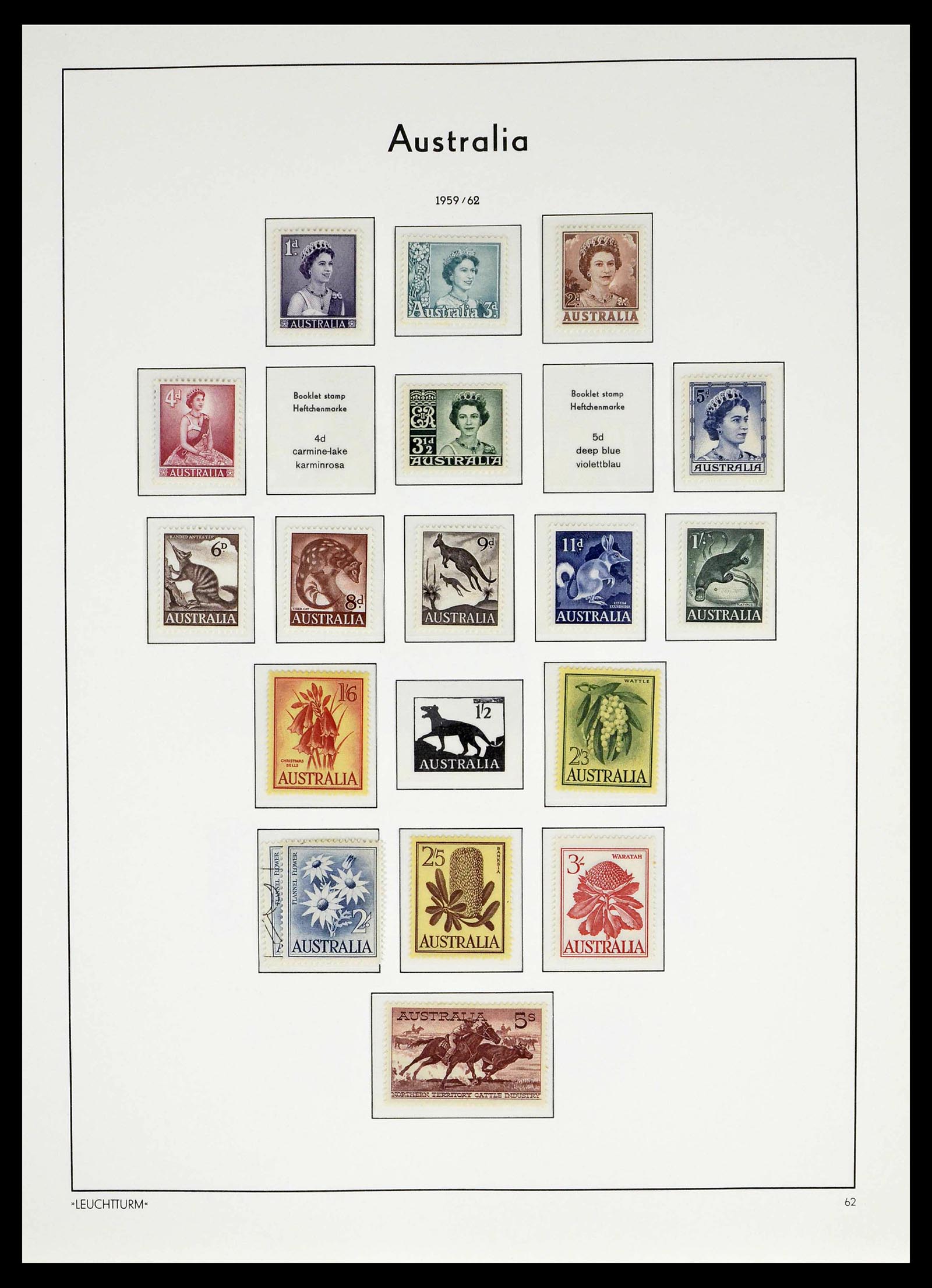 39187 0015 - Postzegelverzameling 39187 Engeland en koloniën postfris 1929-1995.
